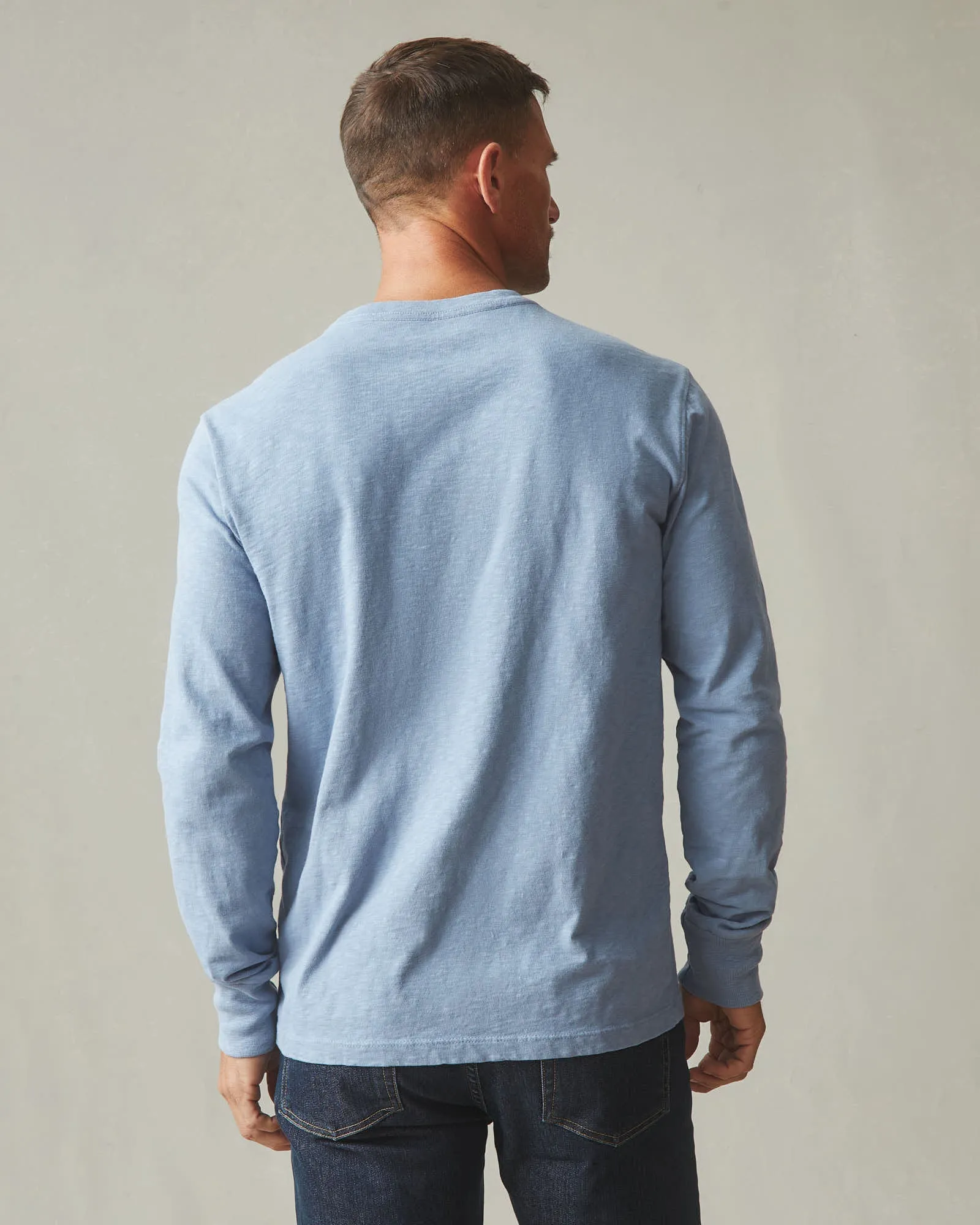 Men's Premium Slub Crew Long Sleeve Tee - Beach Horizon sold by American Giant product image thumbnail 2