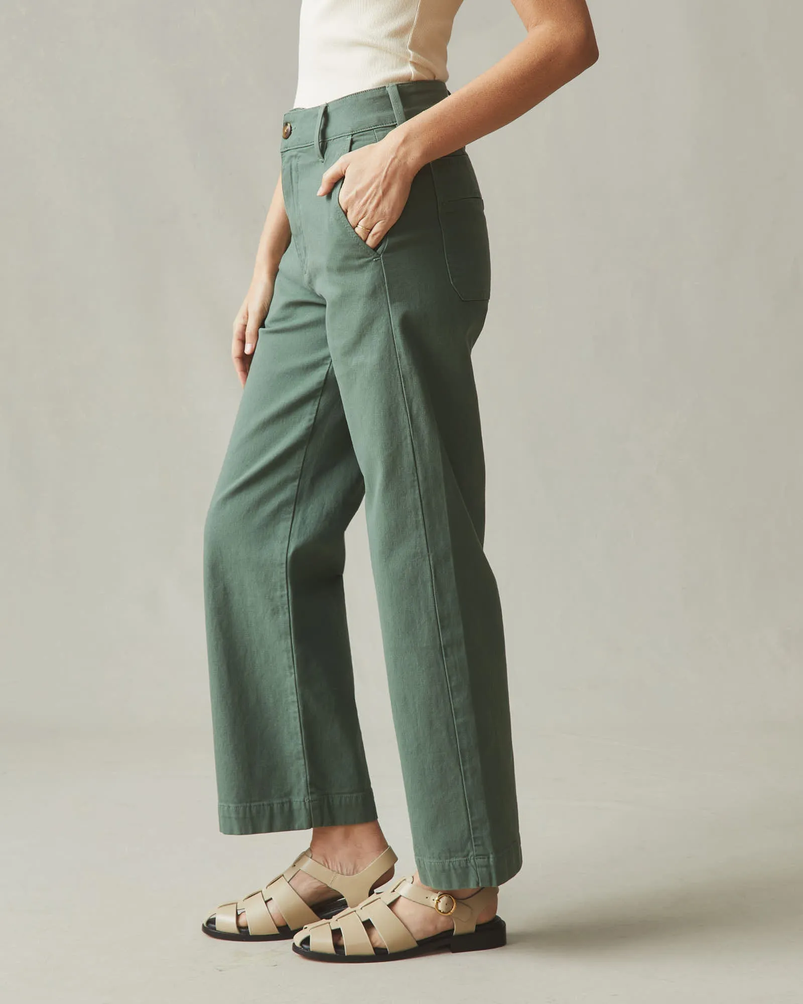 Women's Wide Leg Pant - Fern sold by American Giant product image thumbnail 3
