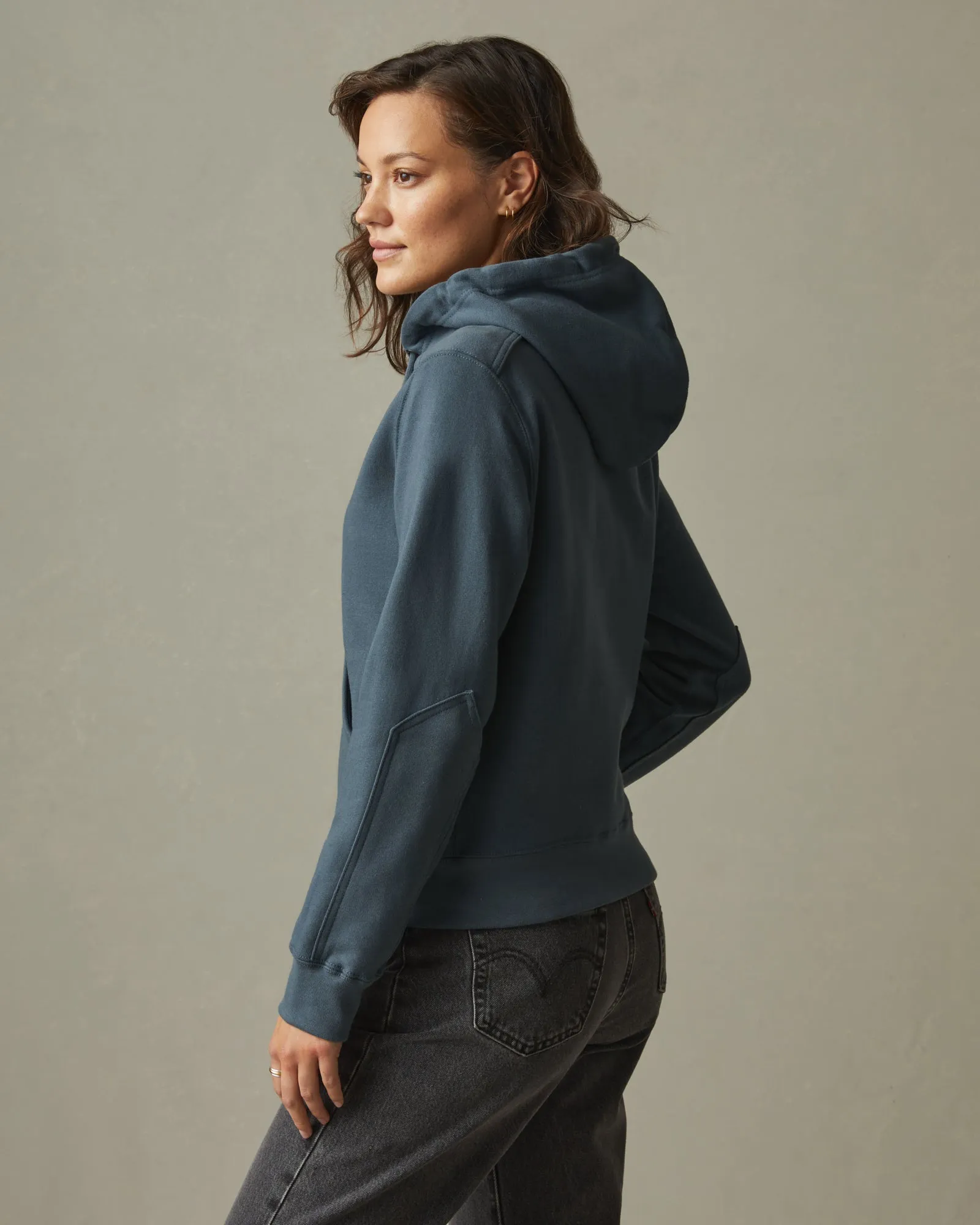 Relaxed Classic Full Zip - Vintage Indigo sold by American Giant product image thumbnail 3