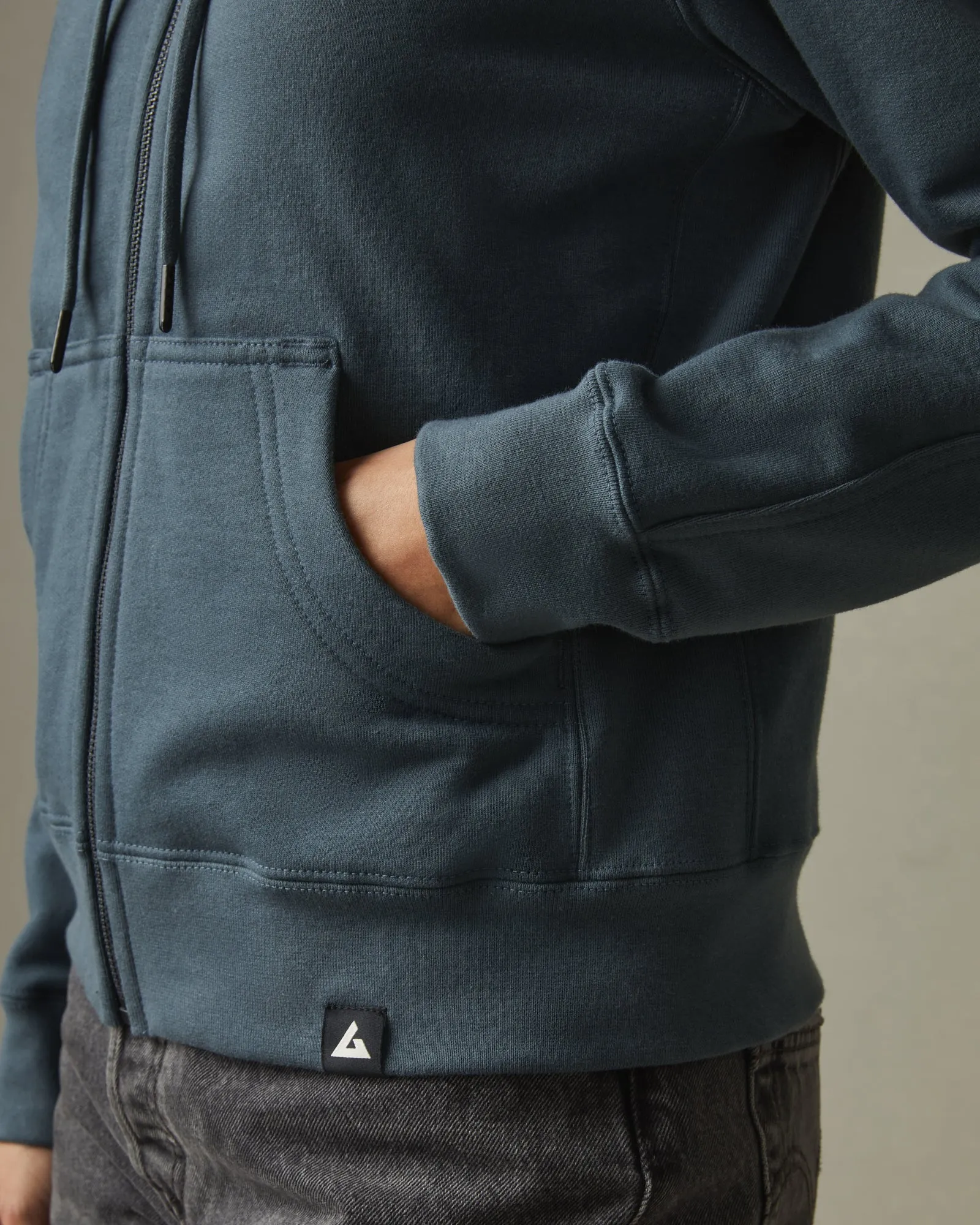 Relaxed Classic Full Zip - Vintage Indigo sold by American Giant product image thumbnail 2