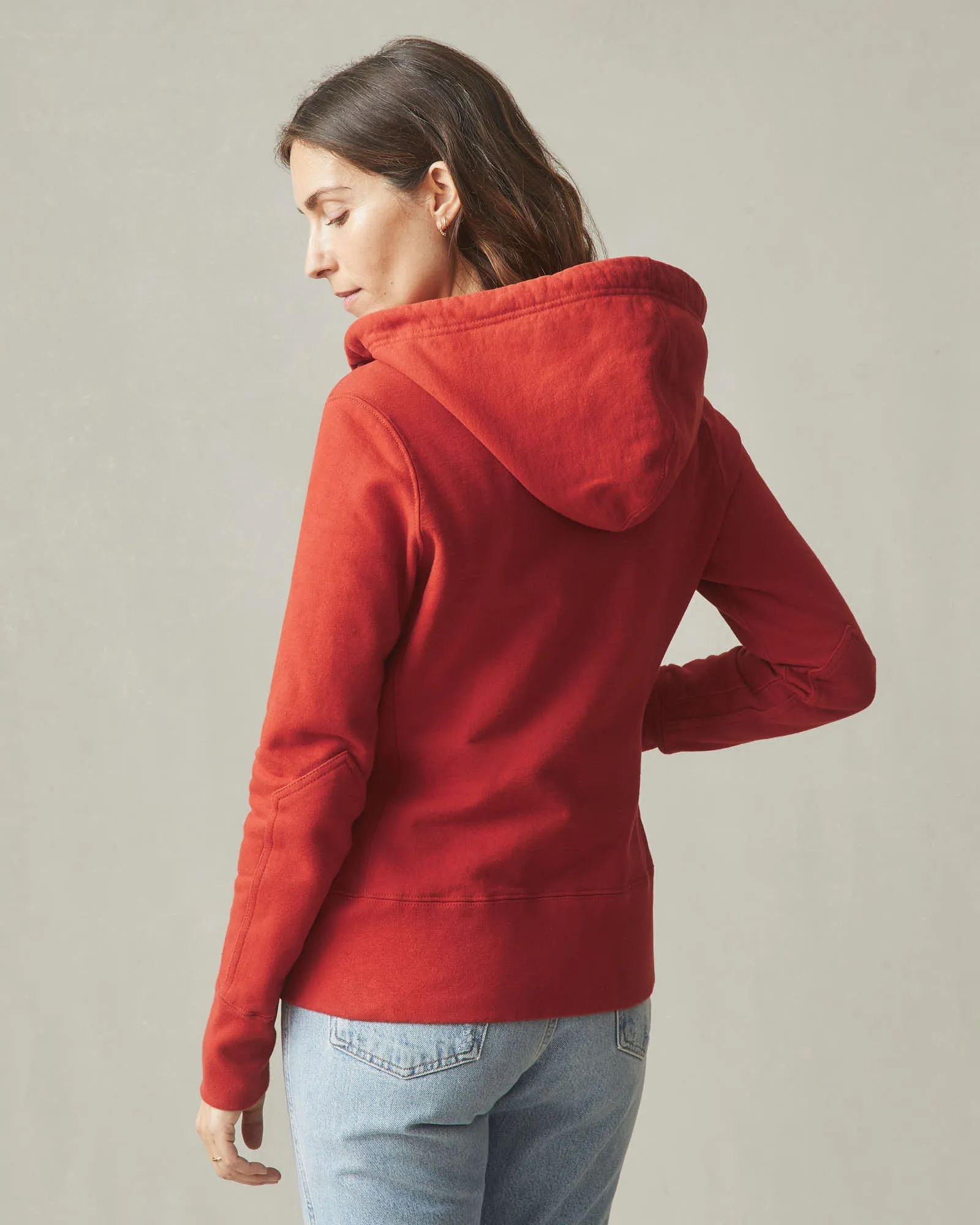 Women's Classic Full Zip - Tiger Lily sold by American Giant product image thumbnail 3