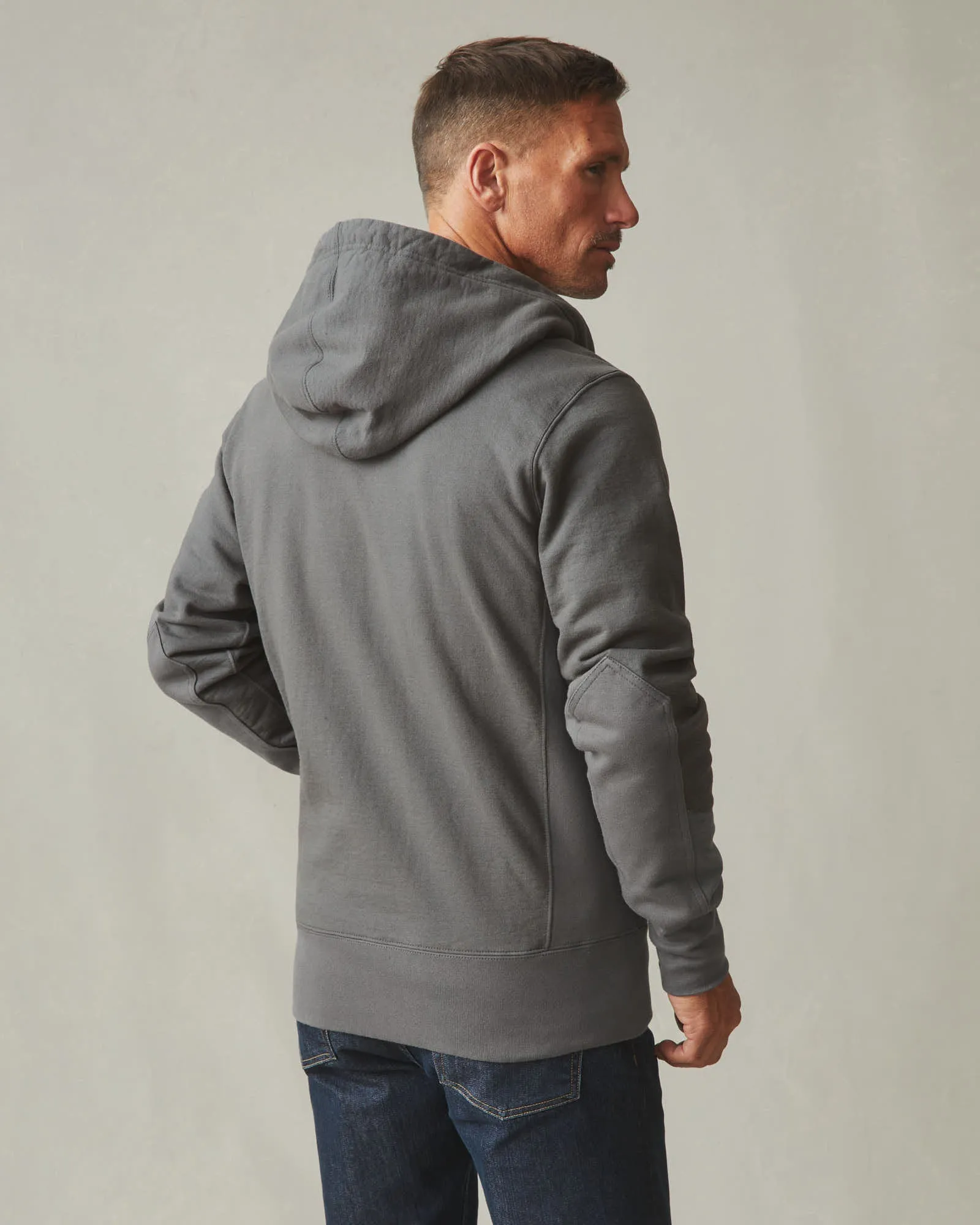 Men's Classic Full Zip - Dark Charcoal sold by American Giant product image thumbnail 4