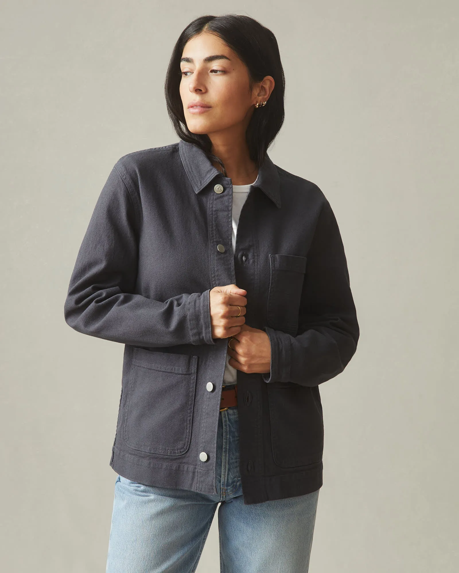 Unisex Roughneck Chore Jacket - Cast Iron sold by American Giant product image thumbnail 2