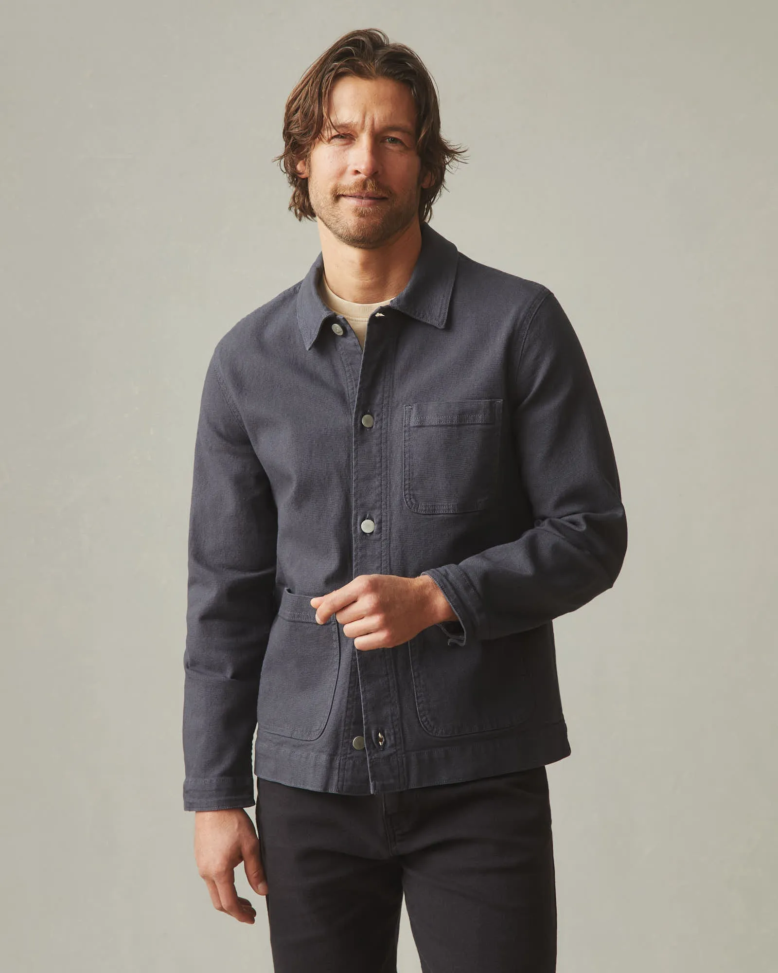 Unisex Roughneck Chore Jacket - Cast Iron sold by American Giant product image thumbnail 3