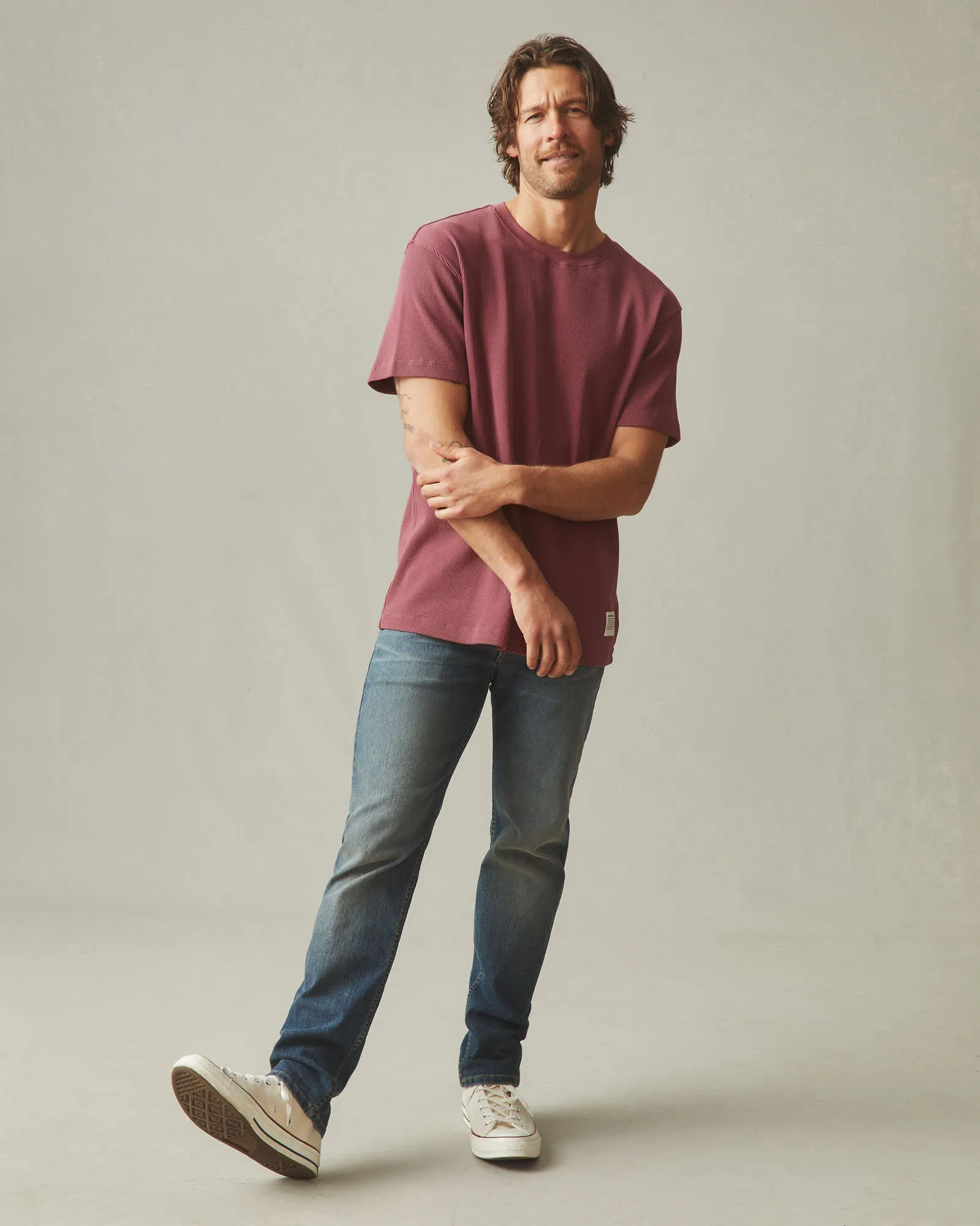 Men's Waffle Crew Tee - Wild Ginger sold by American Giant product image thumbnail 5