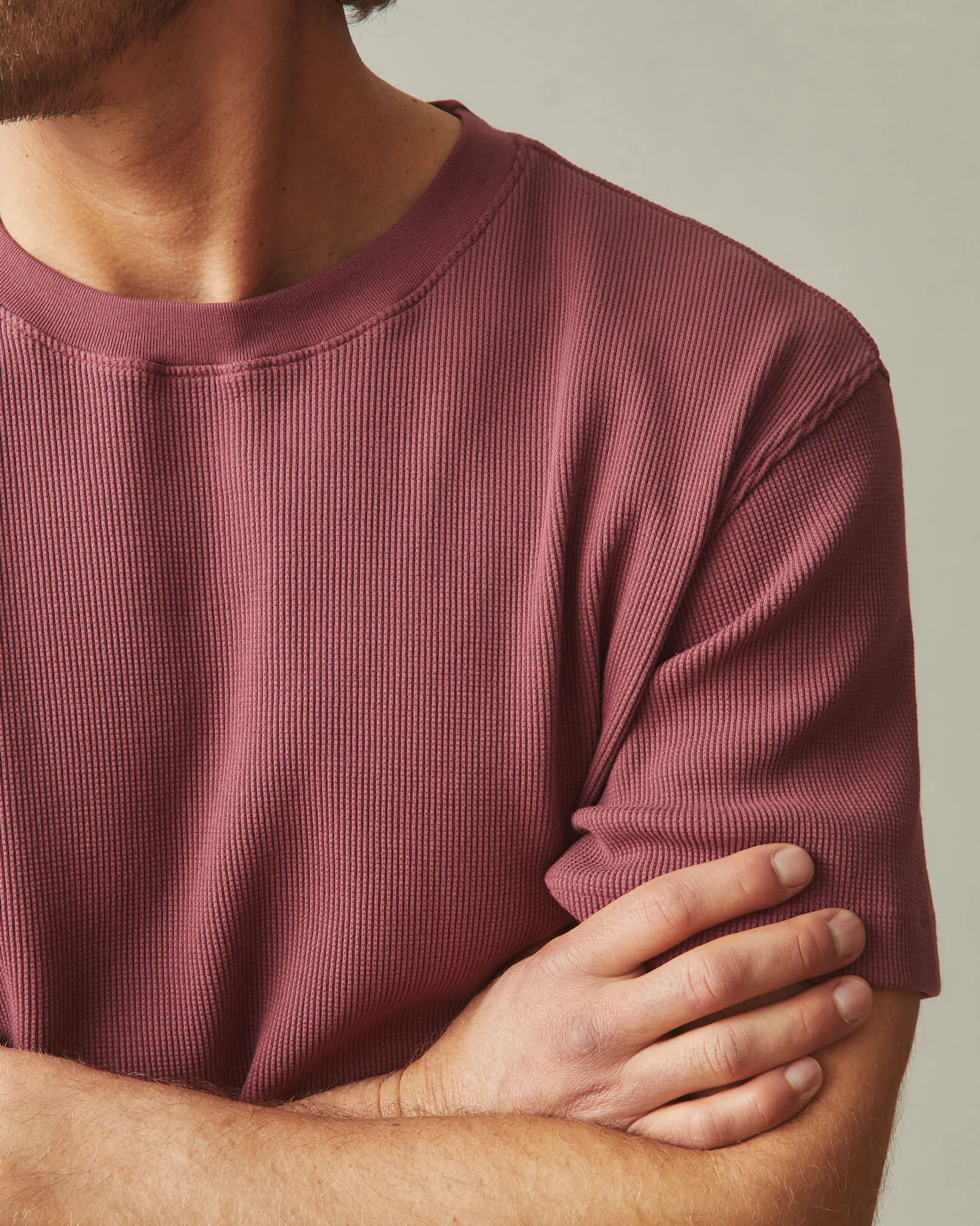 Men's Waffle Crew Tee - Wild Ginger sold by American Giant product image thumbnail 4