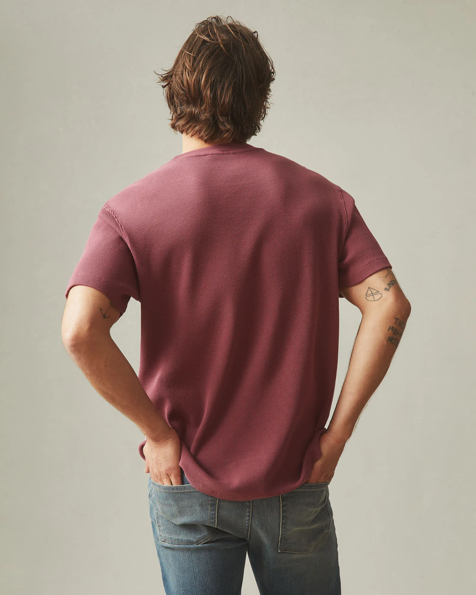 Men's Waffle Crew Tee - Wild Ginger sold by American Giant product image thumbnail 3