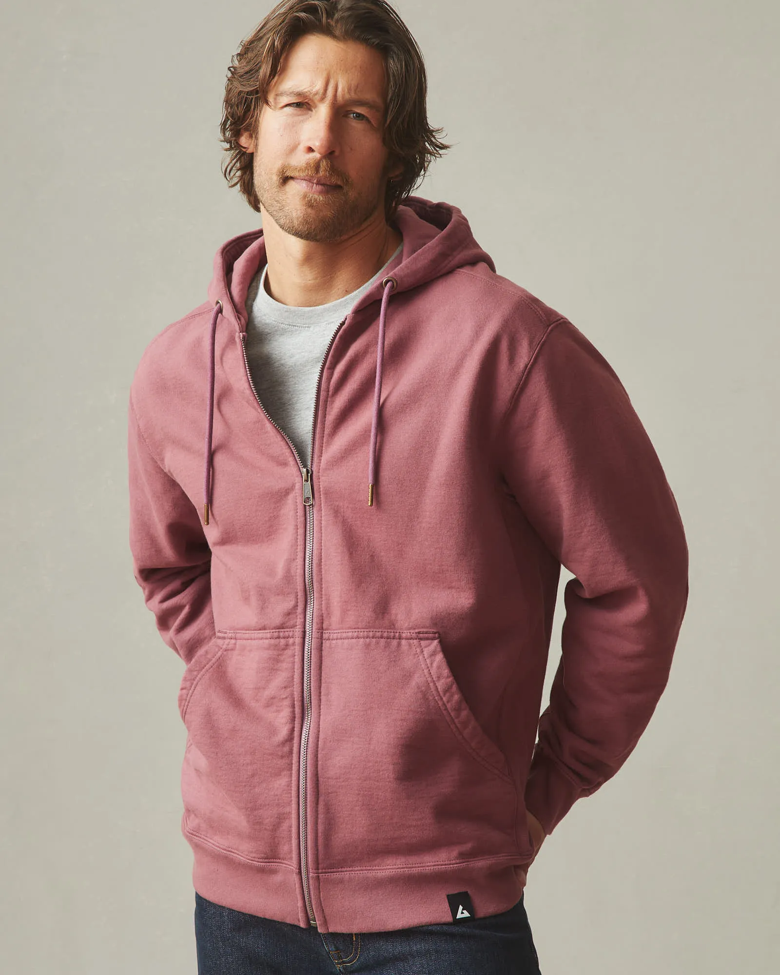 Men's Relaxed Classic Full Zip - Wild Ginger sold by American Giant product image thumbnail 2