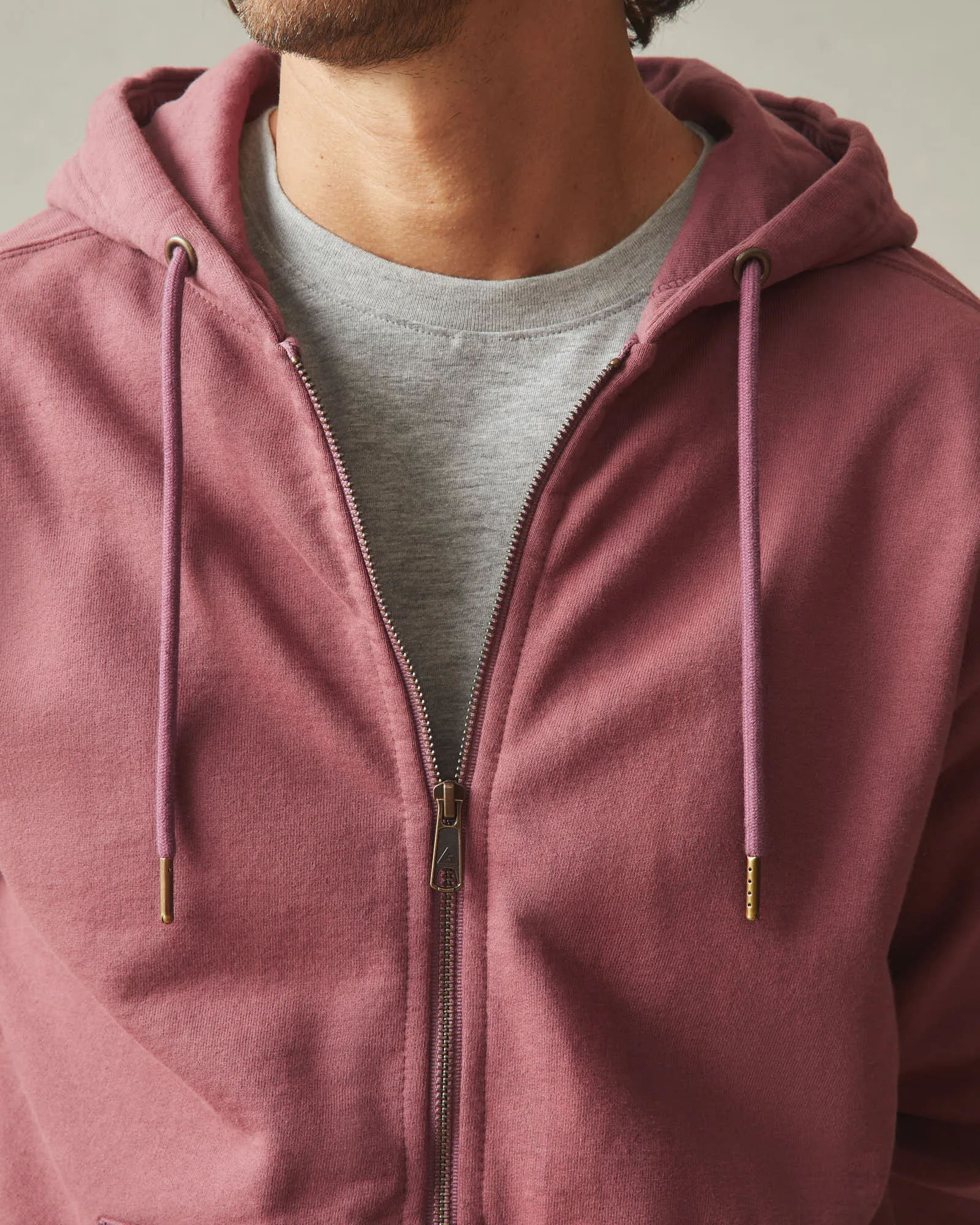 Men's Relaxed Classic Full Zip - Wild Ginger sold by American Giant product image thumbnail 4