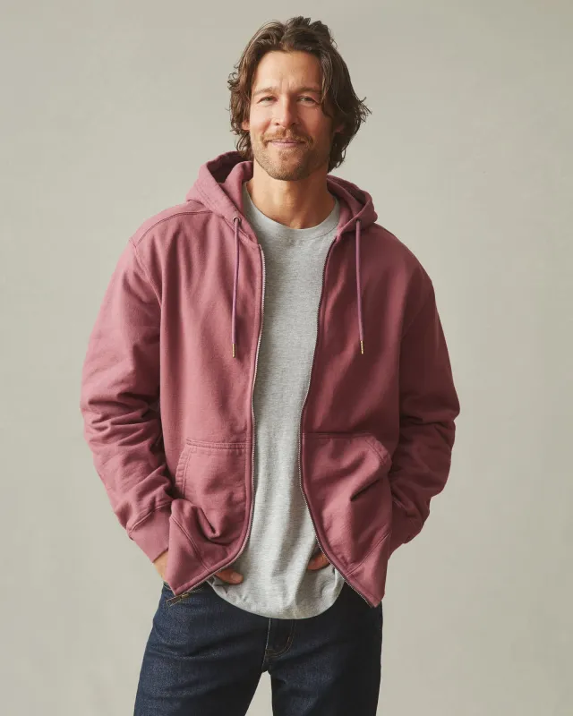 Men's Relaxed Classic Full Zip - Wild Ginger sold by American Giant