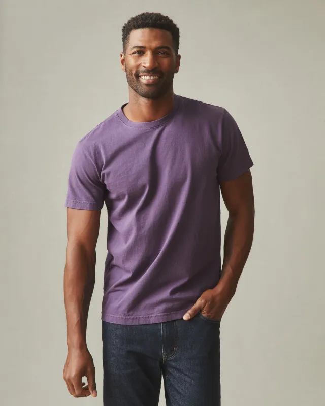 Men's Vintage Crew Tee - Washed Navy Cosmos sold by American Giant