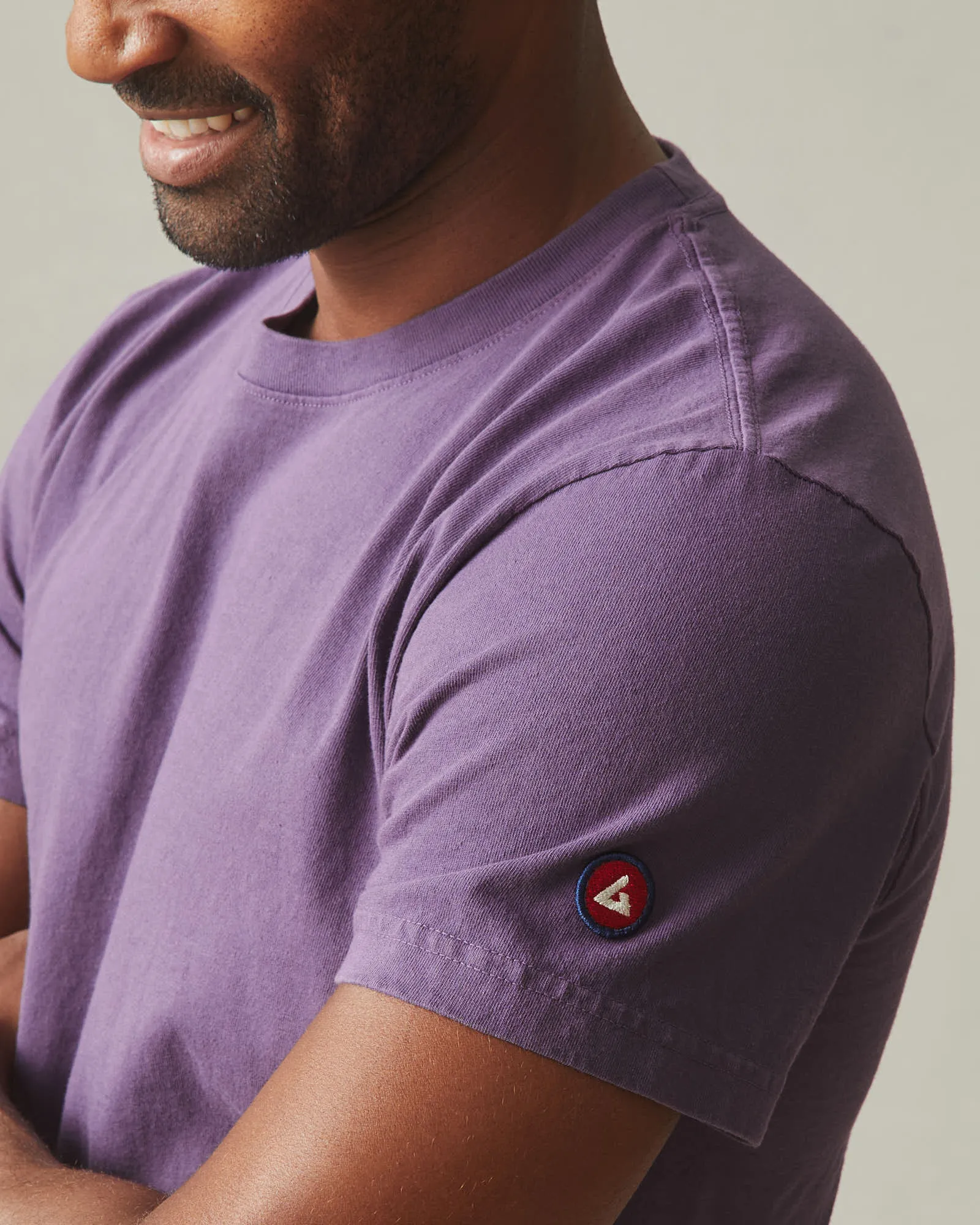 Men's Vintage Crew Tee - Washed Navy Cosmos sold by American Giant product image thumbnail 4