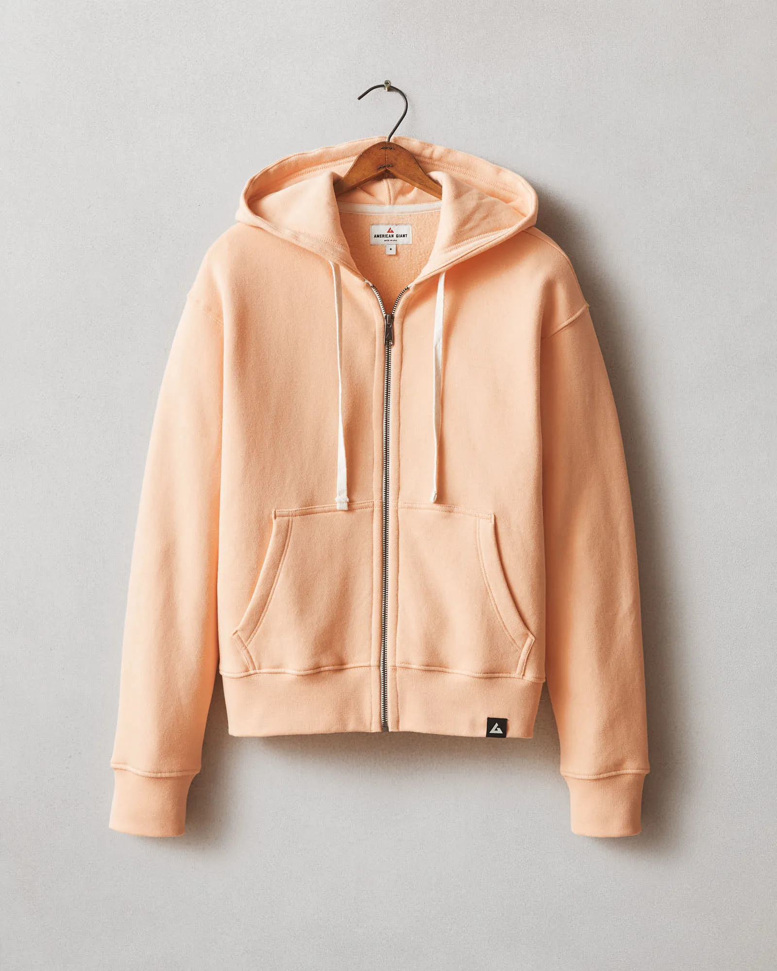 Women's Midweight Full Zip - Peach Fuzz sold by American Giant product image thumbnail 5