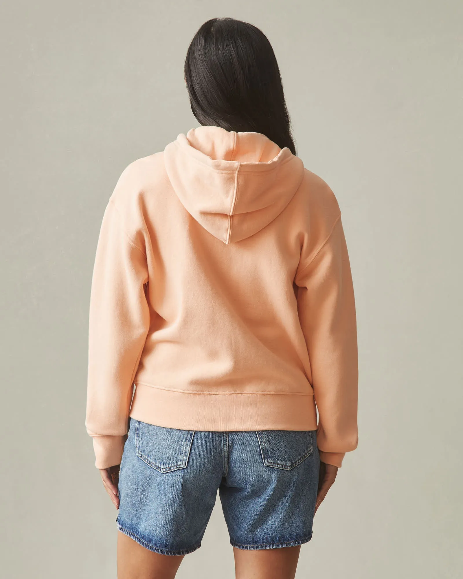 Women's Midweight Full Zip - Peach Fuzz sold by American Giant product image thumbnail 3
