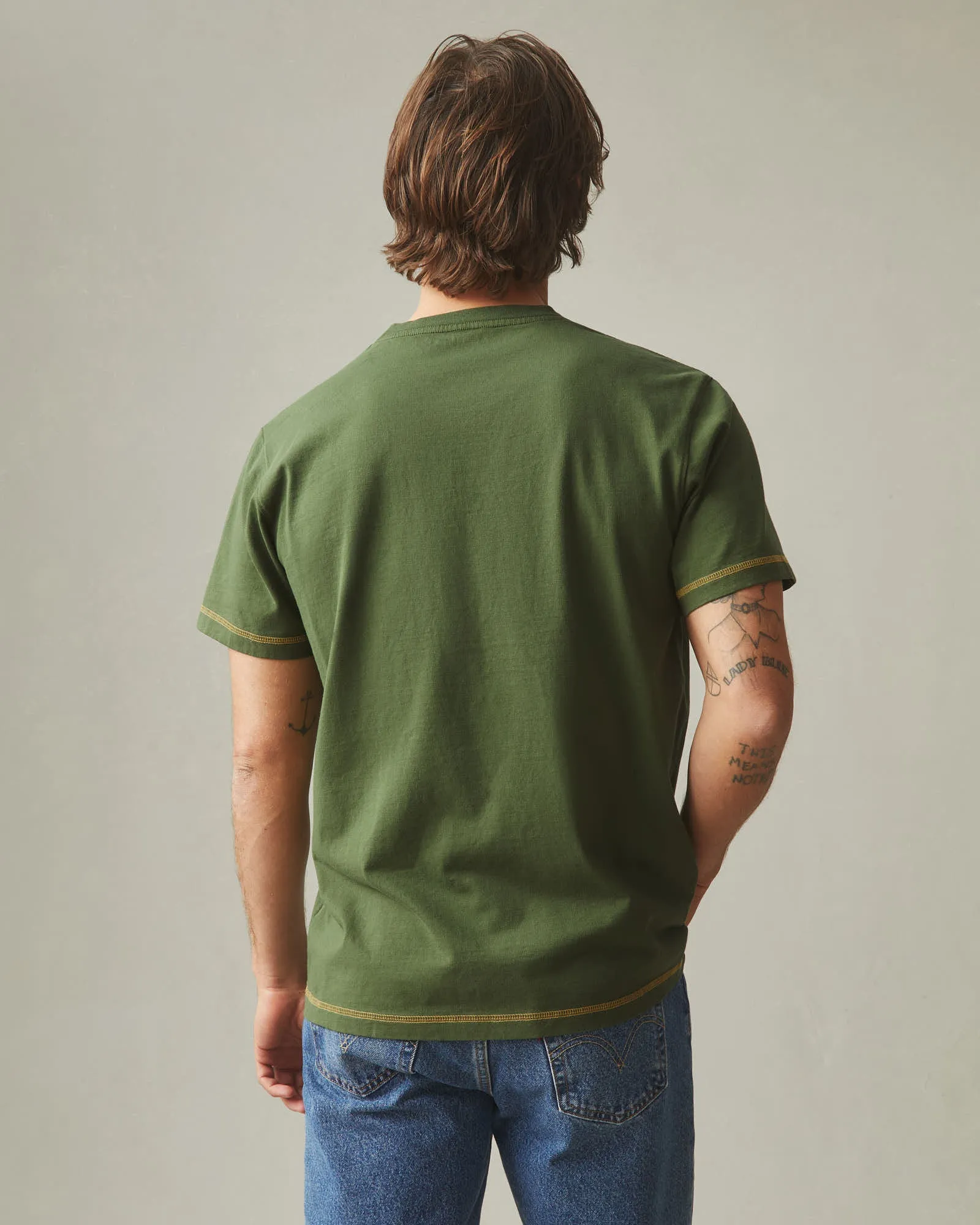 Men's Heavyweight Pocket Tee St. Patrick's Day - Chive sold by American Giant product image thumbnail 3