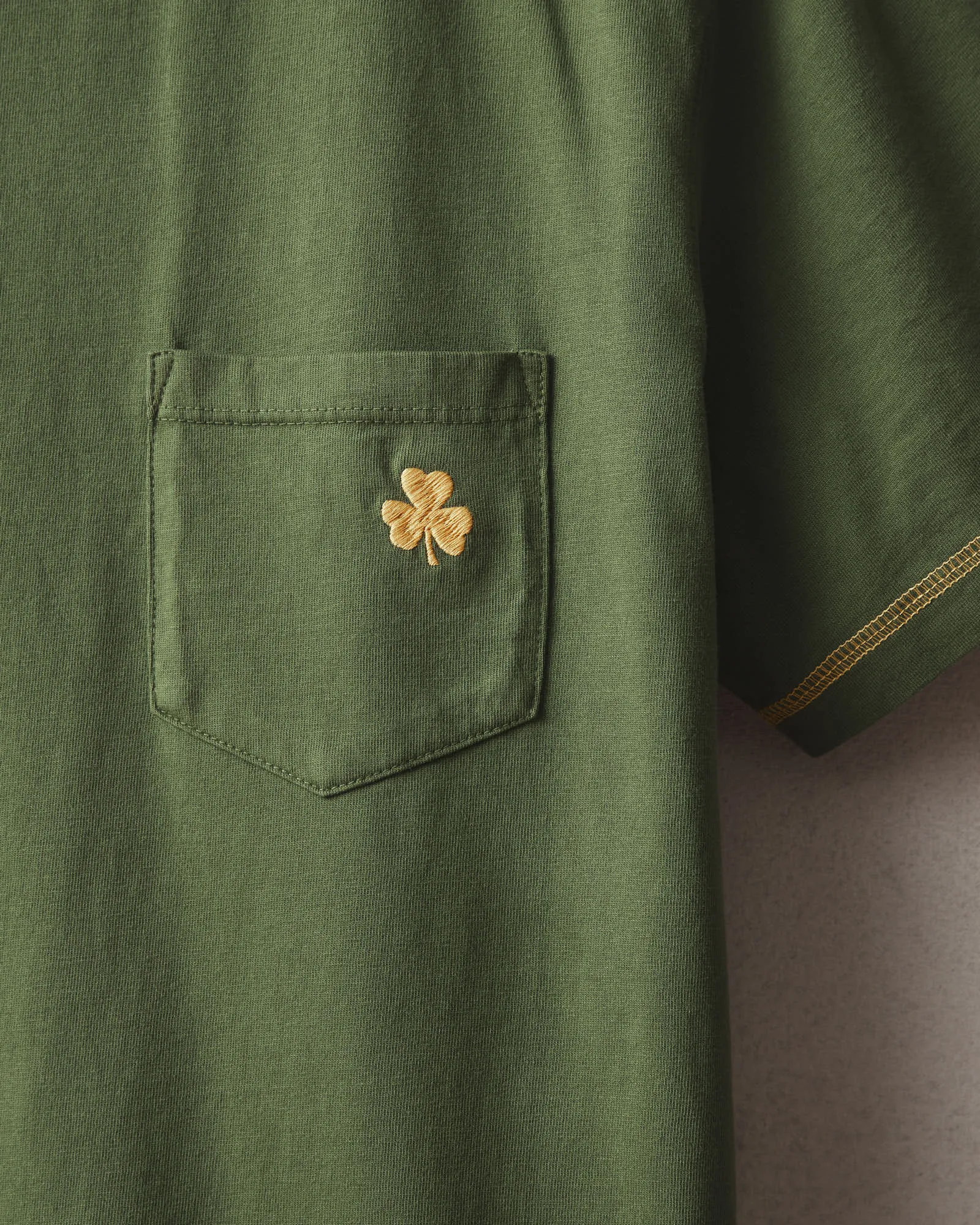Men's Heavyweight Pocket Tee St. Patrick's Day - Chive sold by American Giant product image thumbnail 5