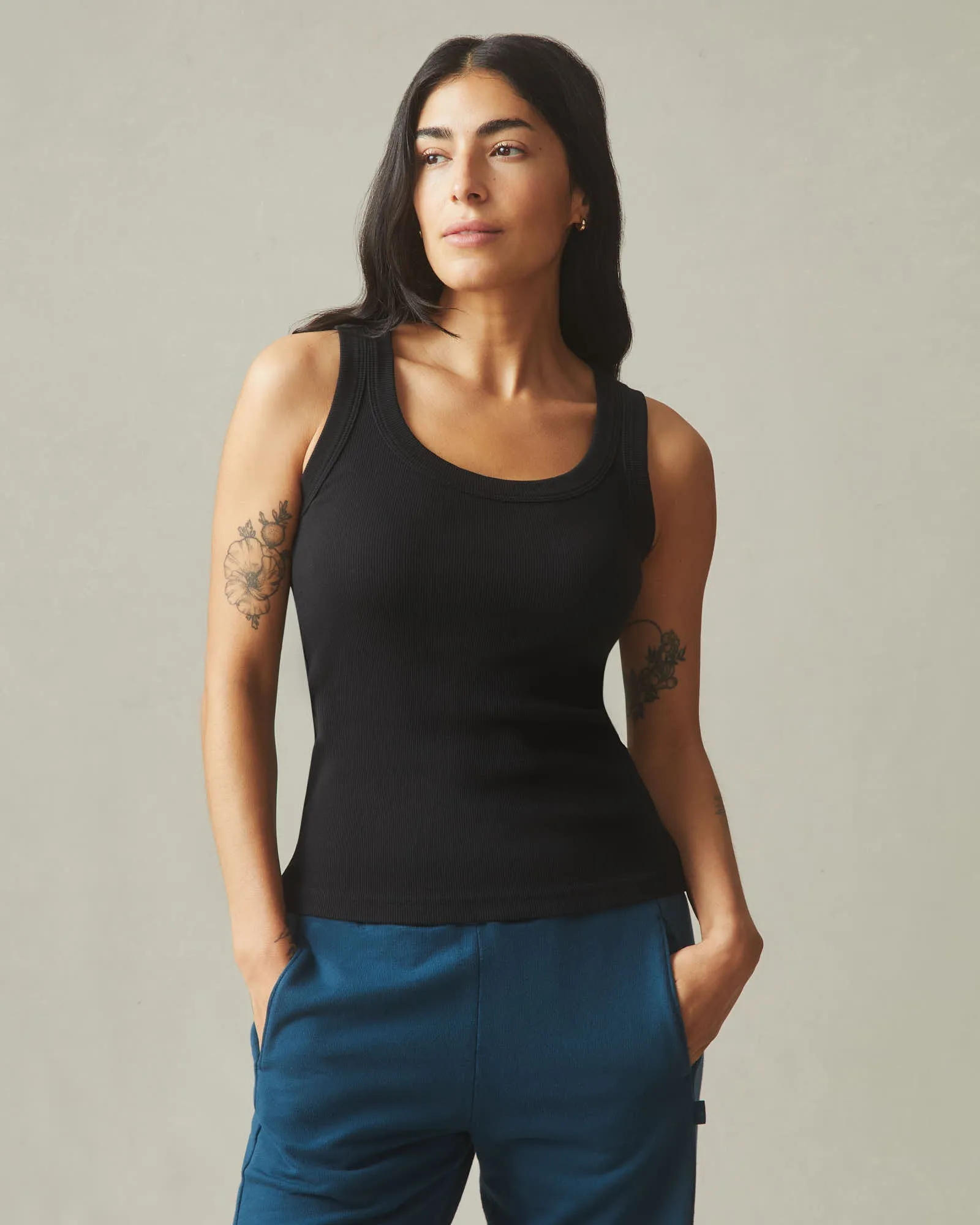 Rib Tank - Black sold by American Giant