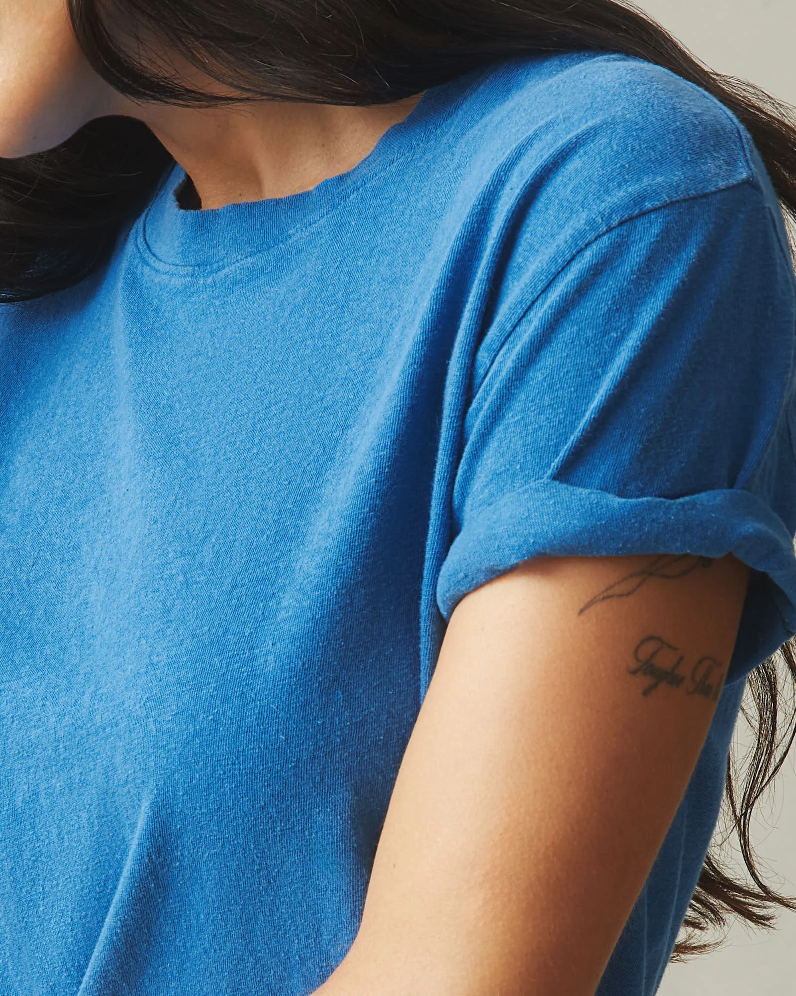 Women's Hemp Jersey Crew Tee - Classic Blue sold by American Giant product image thumbnail 2