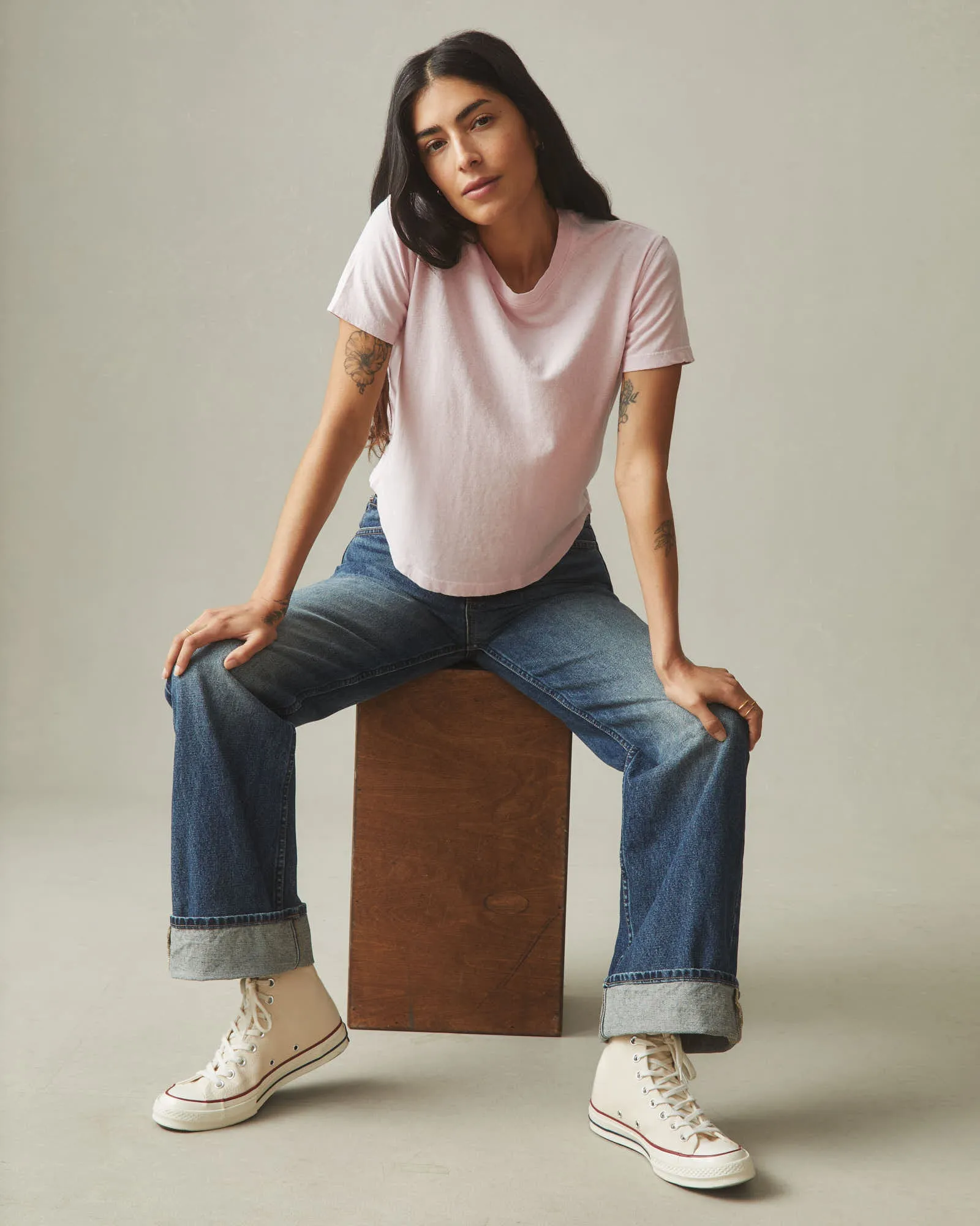 Women's Hemp Jersey Crew Tee - Ballerina sold by American Giant product image thumbnail 4