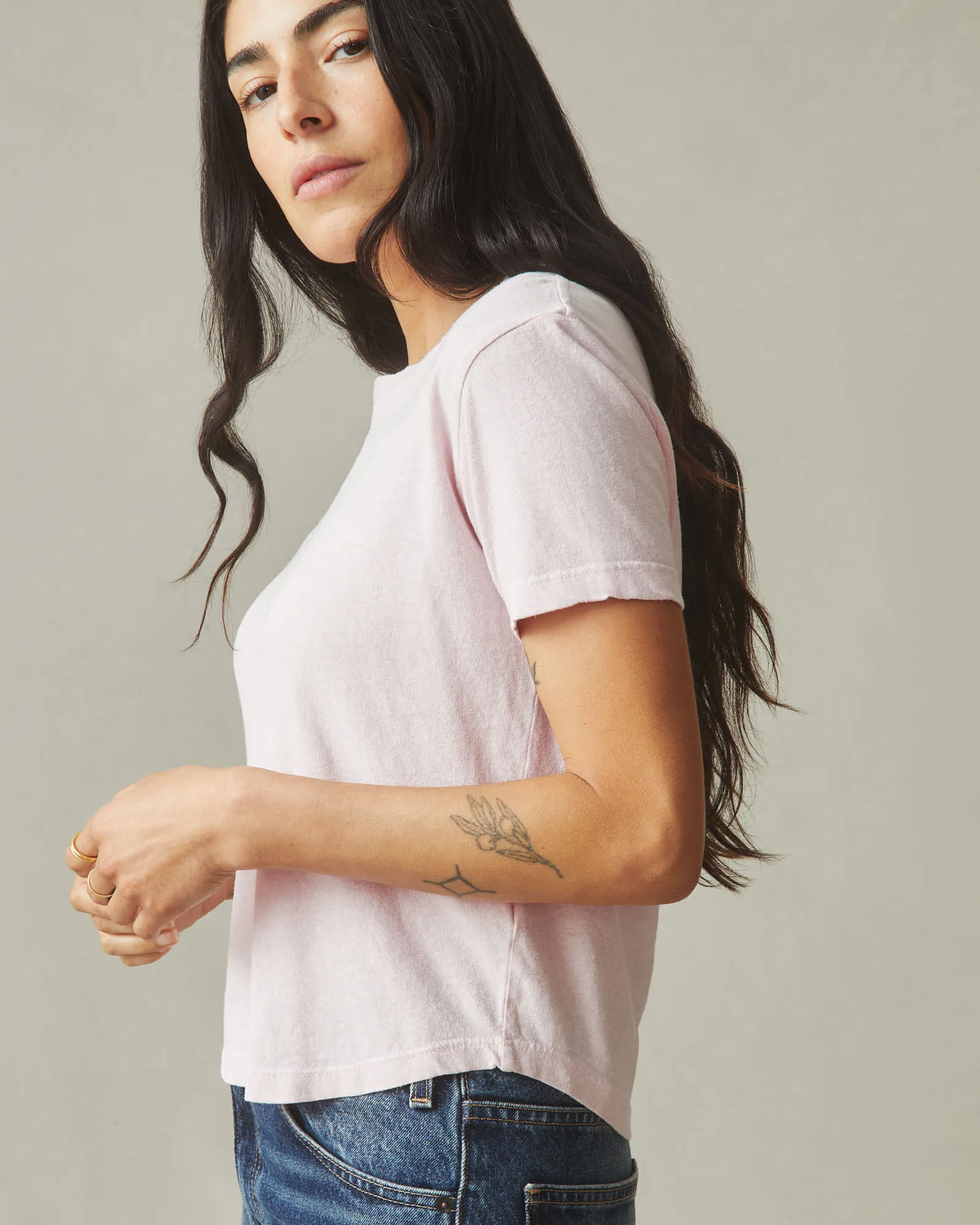 Women's Hemp Jersey Crew Tee - Ballerina sold by American Giant product image thumbnail 2