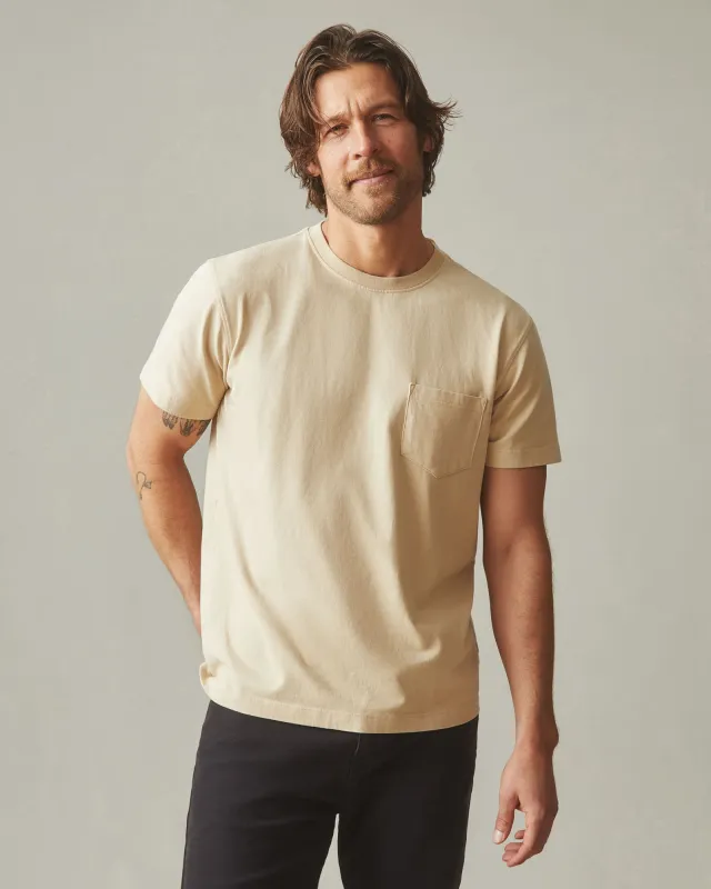 Men's Pocket Tee - Safari sold by American Giant