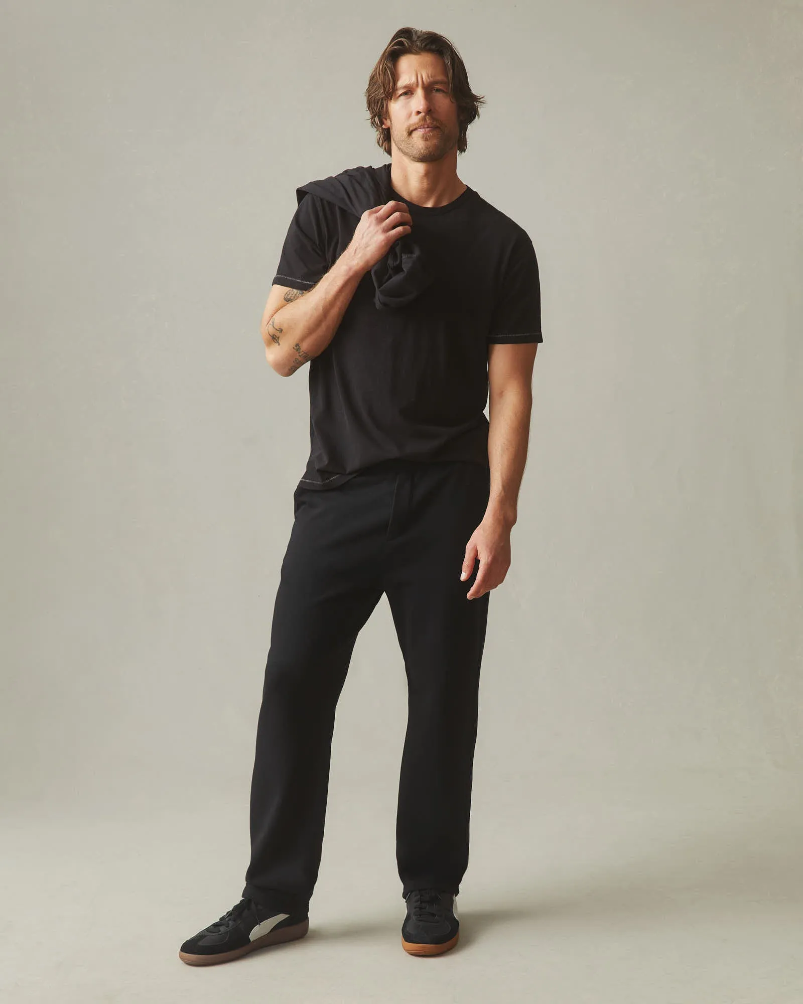 Men's French Terry Straight Pant - Black sold by American Giant product image thumbnail 5