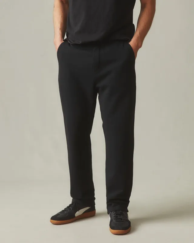 Men's French Terry Straight Pant - Black sold by American Giant