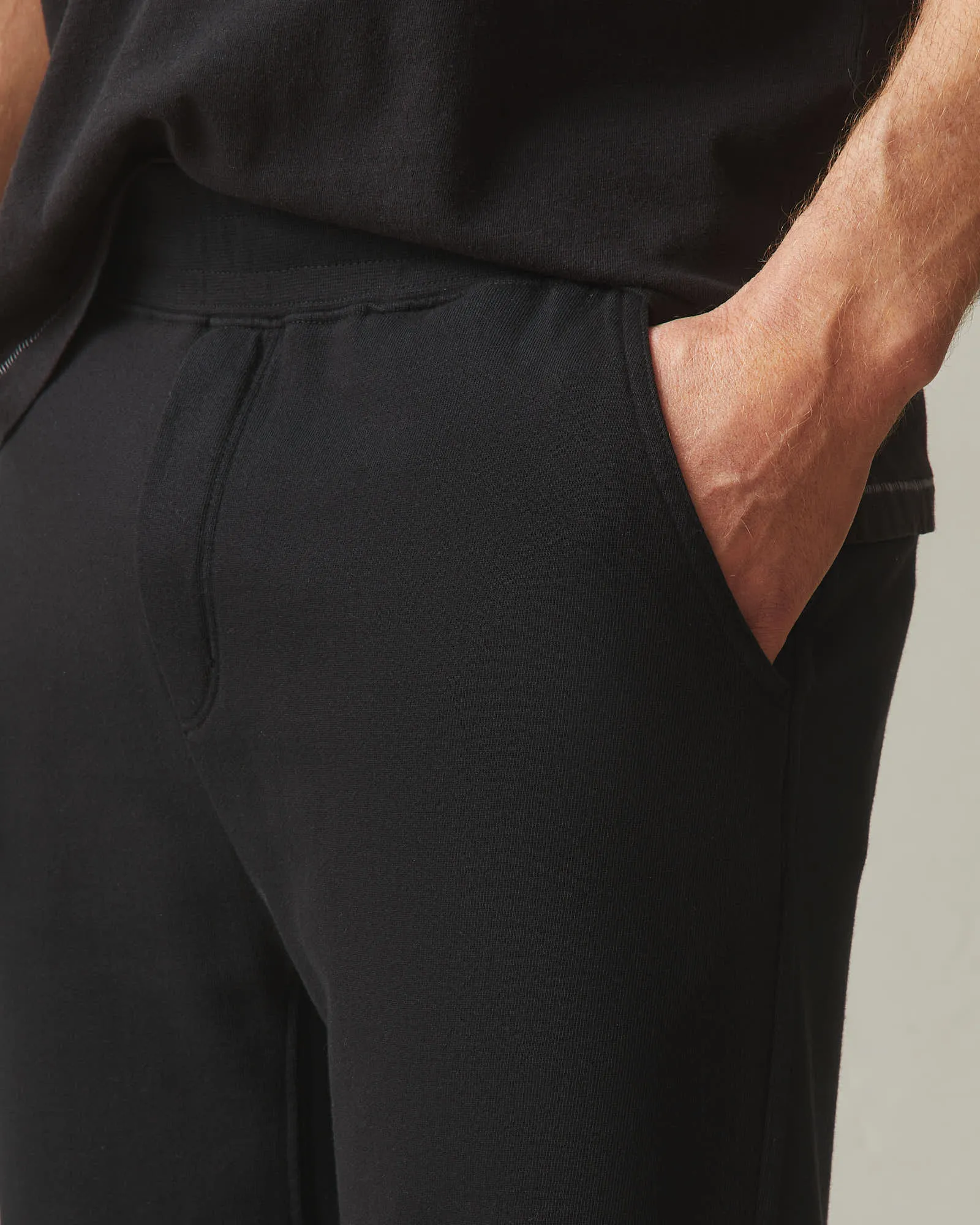 Men's French Terry Straight Pant - Black sold by American Giant product image thumbnail 2