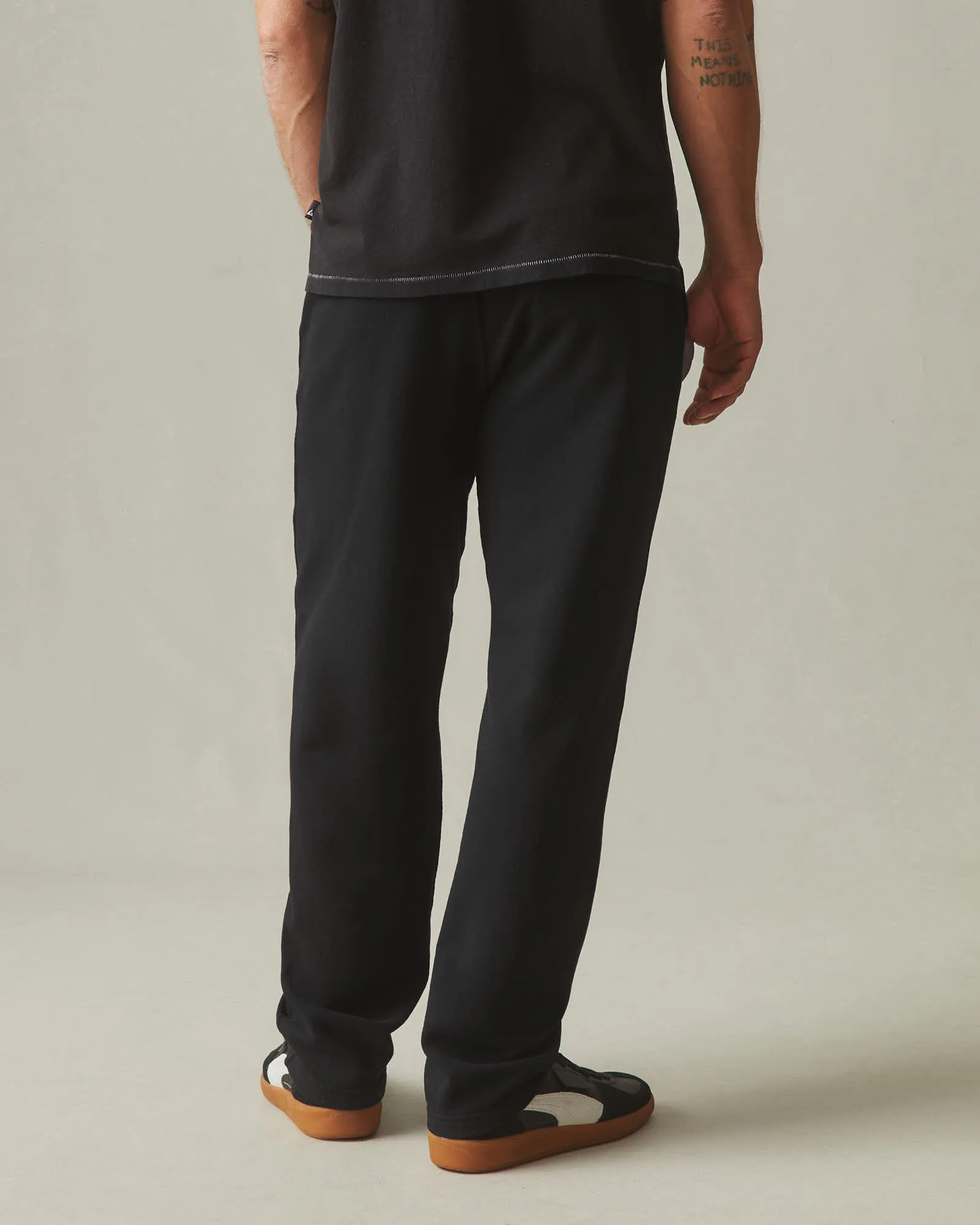 Men's French Terry Straight Pant - Black sold by American Giant product image thumbnail 4