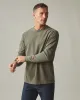 Men's Vintage Crew Long Sleeve Tee - Washed Olive sold by American Giant