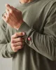Men's Vintage Crew Long Sleeve Tee - Washed Olive sold by American Giant