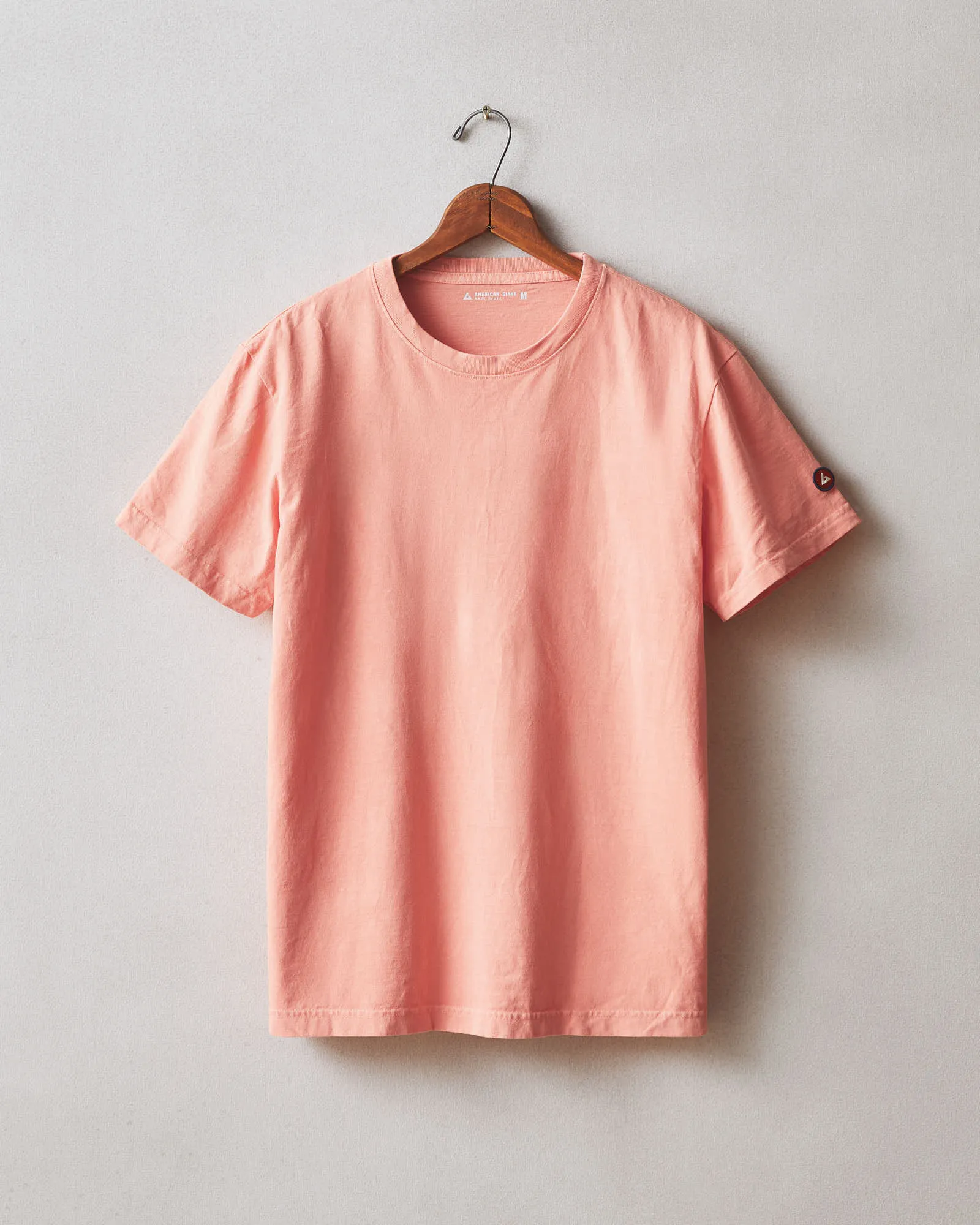 Men's Vintage Crew Tee - Washed Coral sold by American Giant product image thumbnail 5