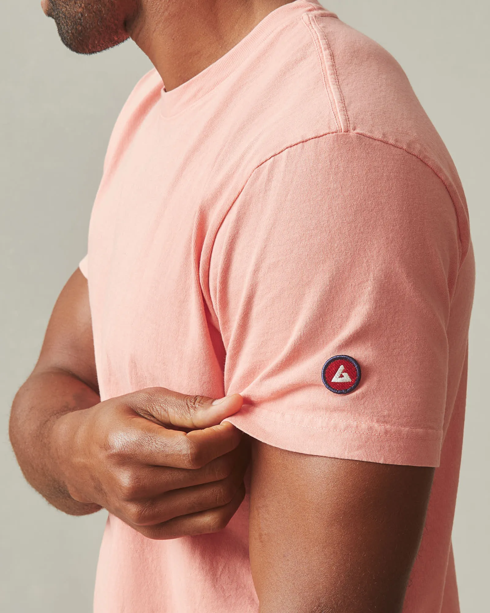 Men's Vintage Crew Tee - Washed Coral sold by American Giant product image thumbnail 2