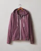 Men's Lightweight Full Zip - Grape Wine Heather sold by American Giant
