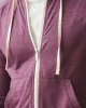 Men's Lightweight Full Zip - Grape Wine Heather sold by American Giant