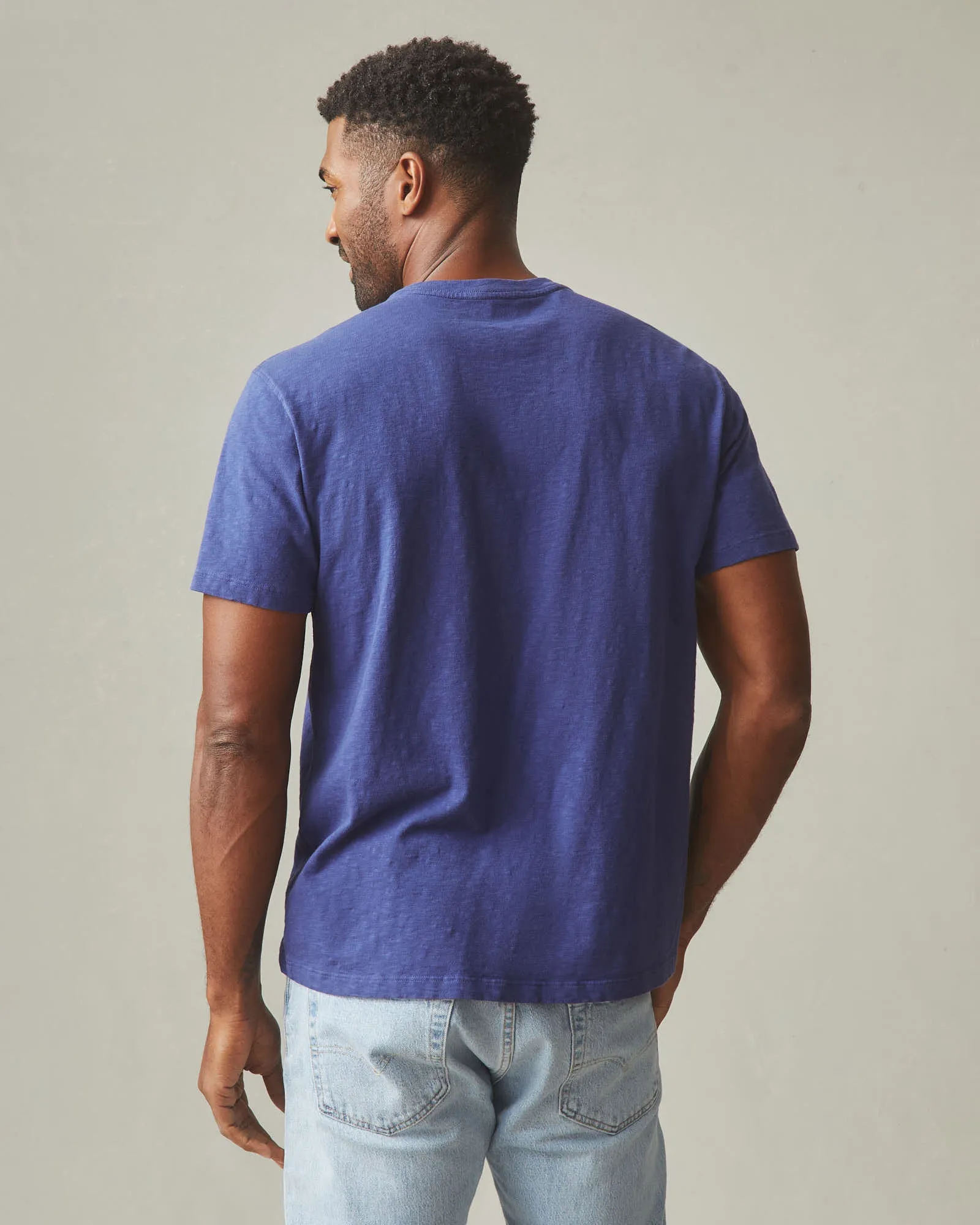 Men's Premium Slub Crew Tee - Blue Ribbon sold by American Giant product image thumbnail 3