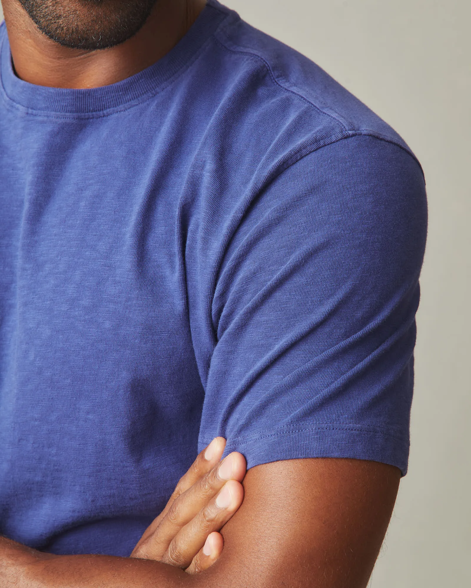 Men's Premium Slub Crew Tee - Blue Ribbon sold by American Giant product image thumbnail 2