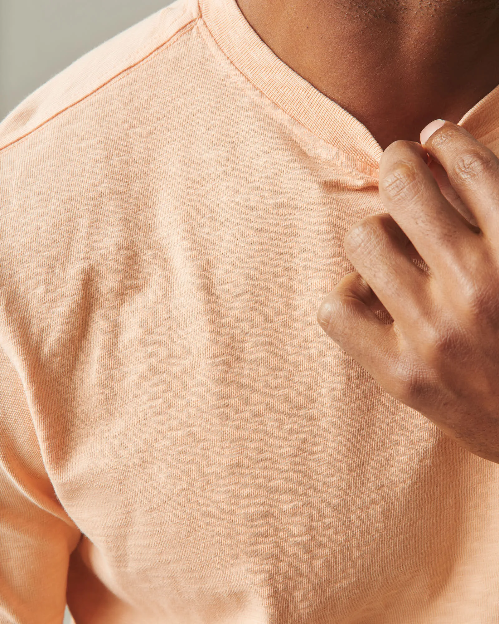 Men's Premium Slub Crew Tee - Peach Fuzz sold by American Giant product image thumbnail 2