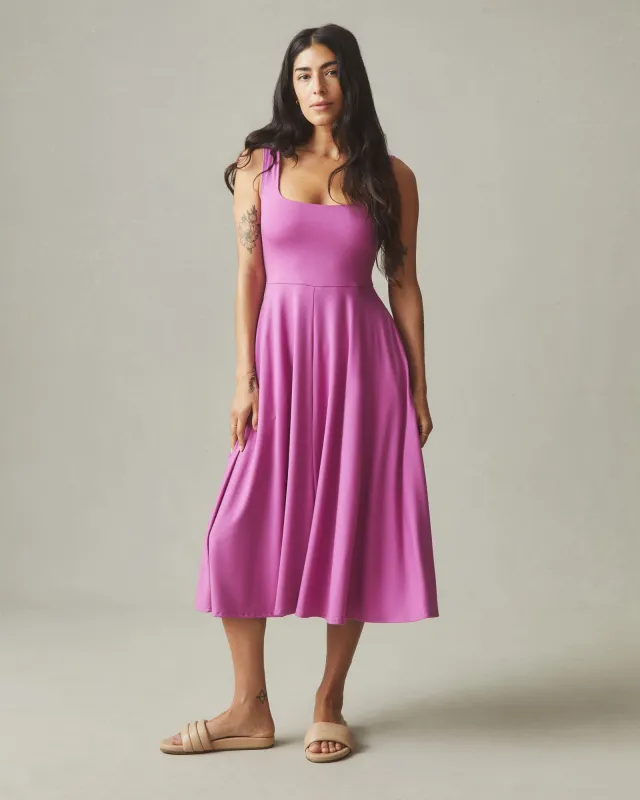 Women's Flex Dress - Purple Orchid sold by American Giant