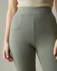 Women's Ponte Slim High Rise Pant - Mulled Basil sold by American Giant