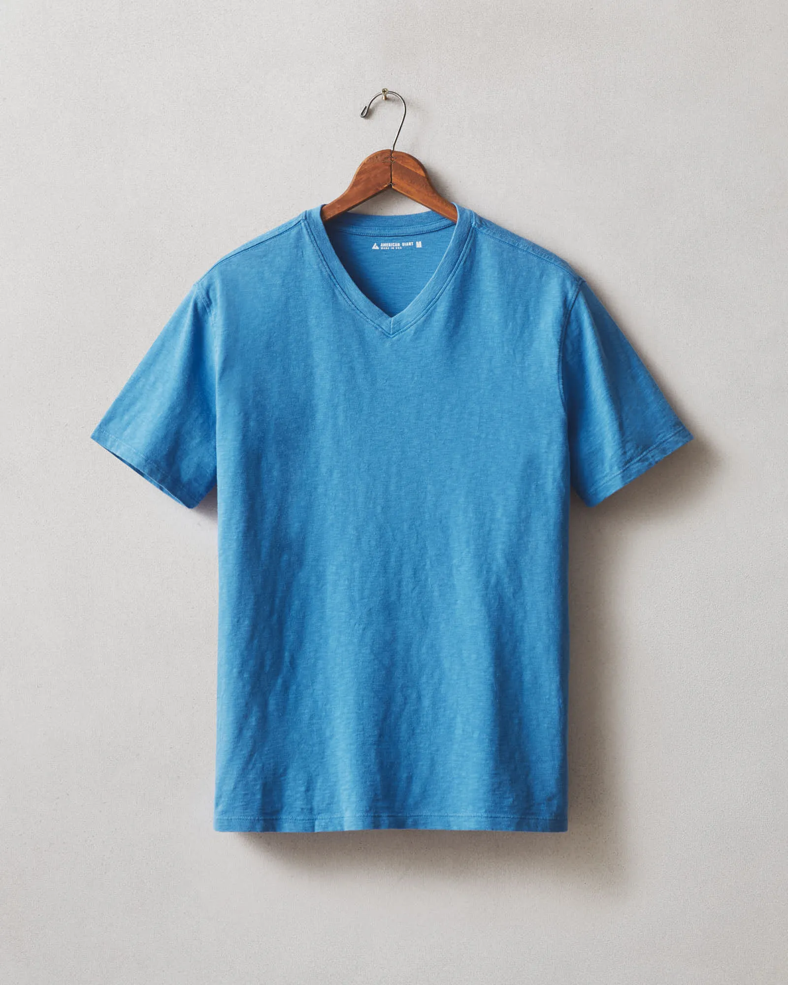 Men's Premium Slub V-Neck Tee - Strong Blue sold by American Giant product image thumbnail 4