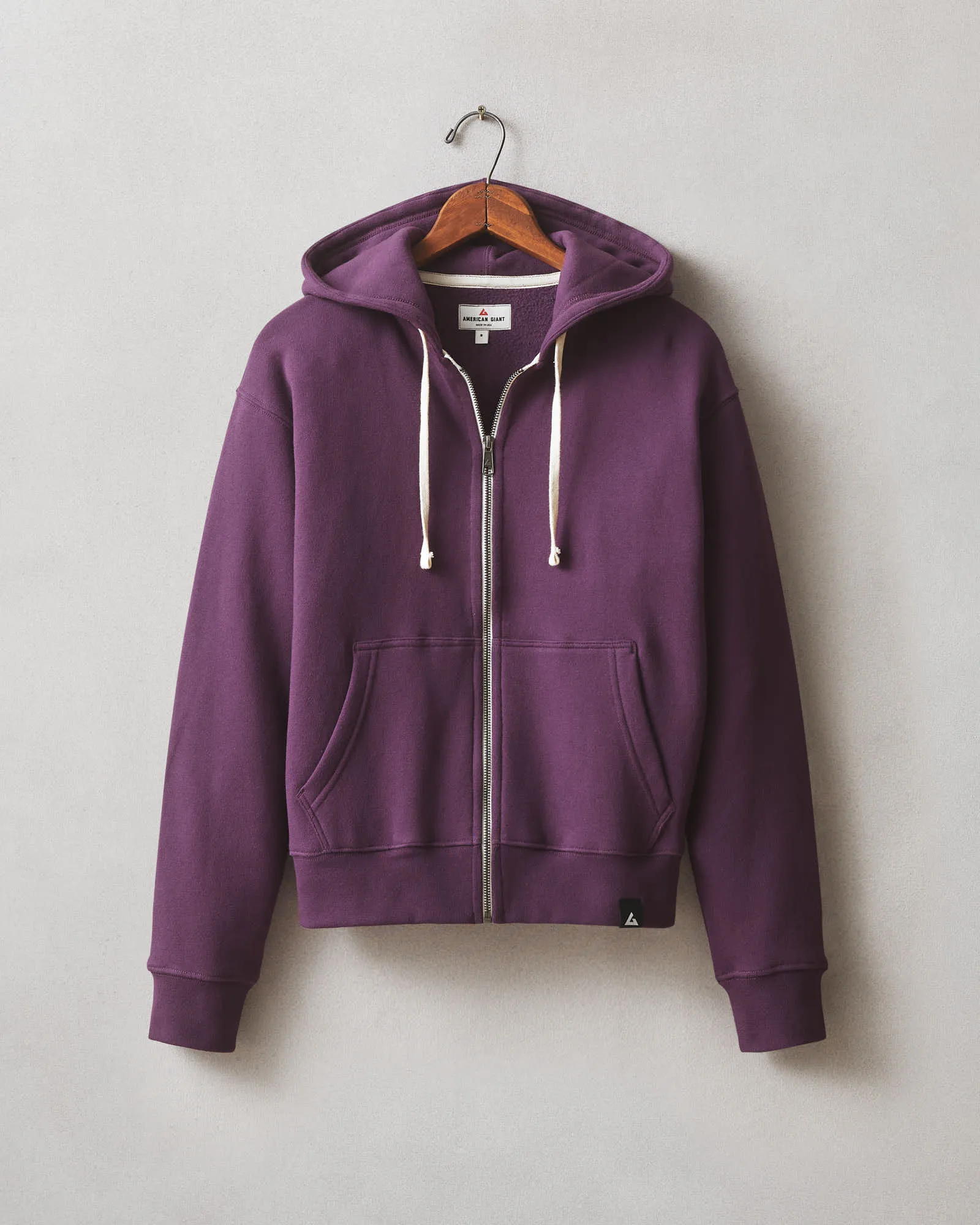 Women's Midweight Full Zip - Deep Purple sold by American Giant product image thumbnail 5