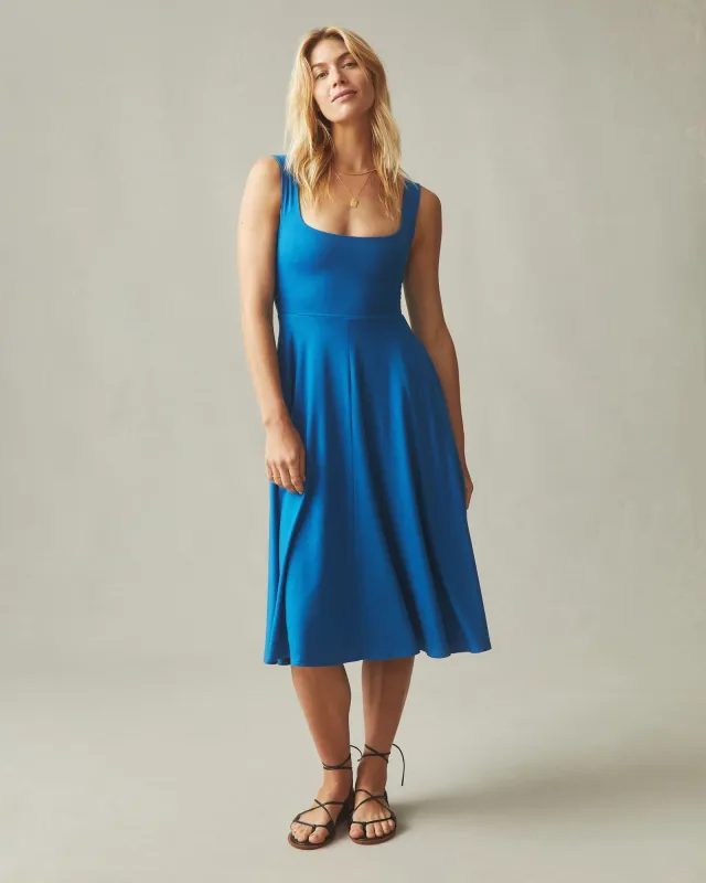 Women's Flex Dress - Classic Blue sold by American Giant