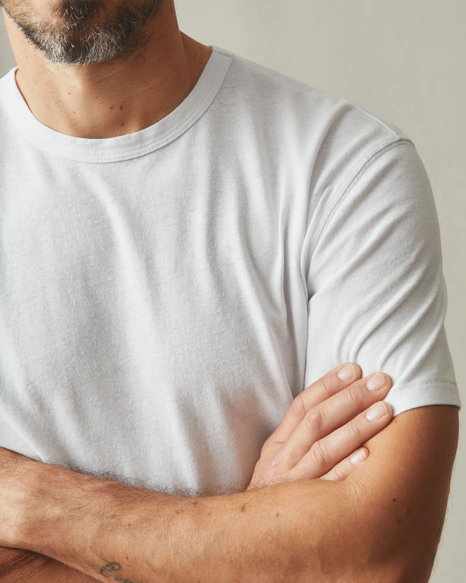 Men's Hemp Jersey Crew Tee - White sold by American Giant product image thumbnail 5