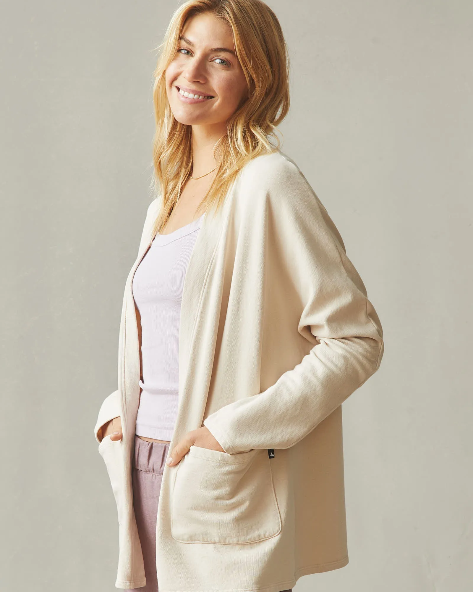 Women's French Terry Cardigan - Cotton sold by American Giant product image thumbnail 3