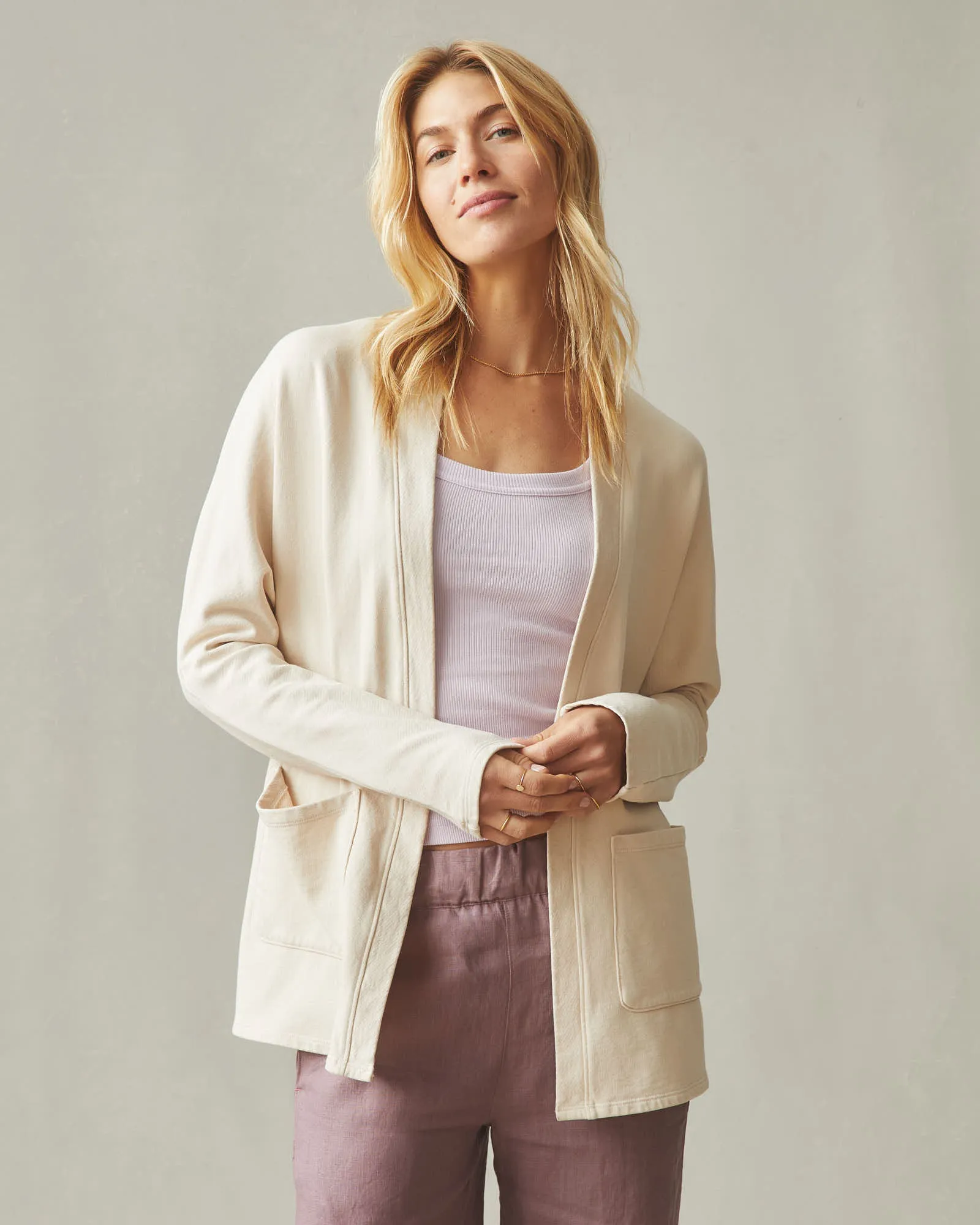 Women's French Terry Cardigan - Cotton sold by American Giant