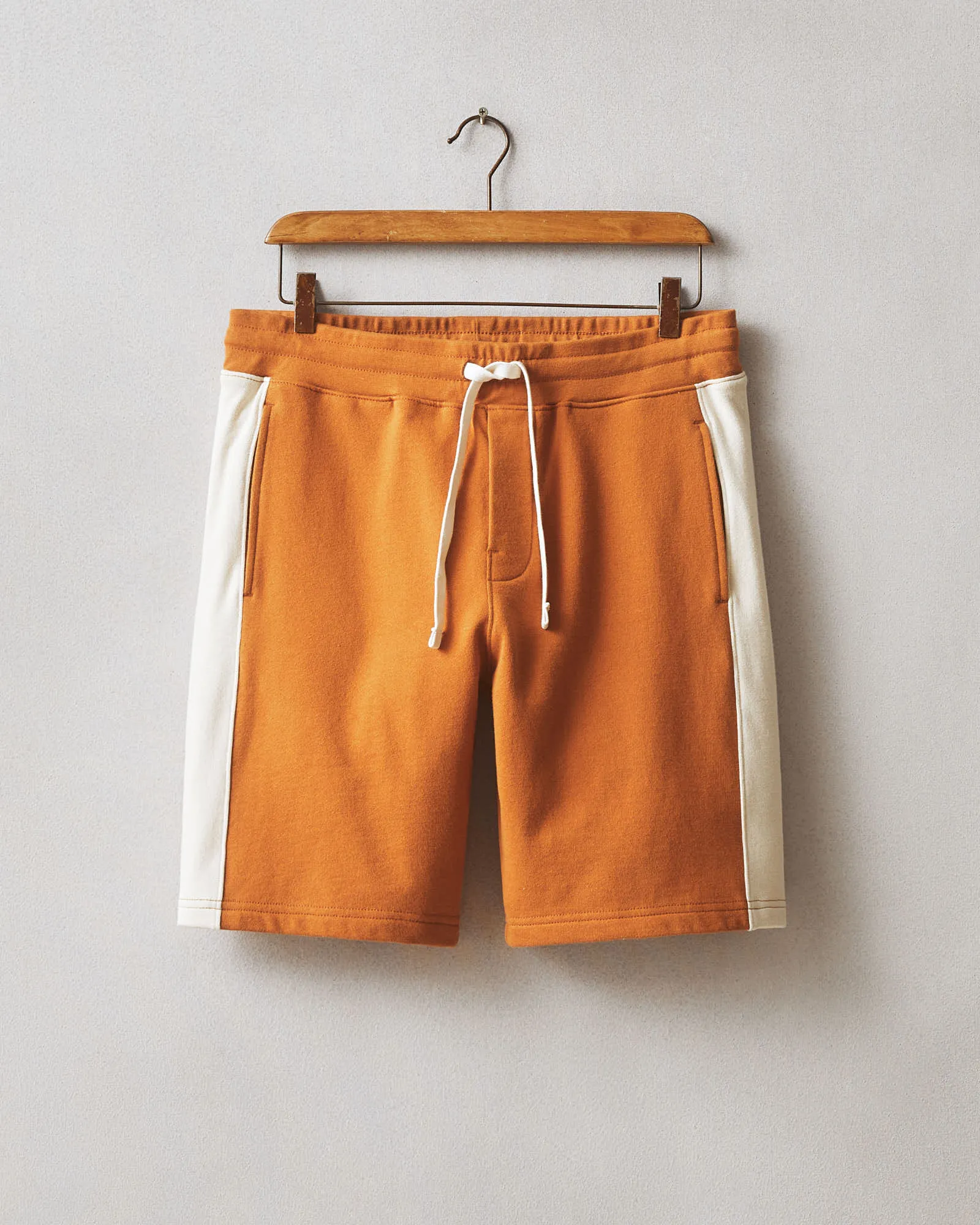 Men's Colorblock Sweatshort - Leather Brown Creme Brulee sold by American Giant product image thumbnail 5