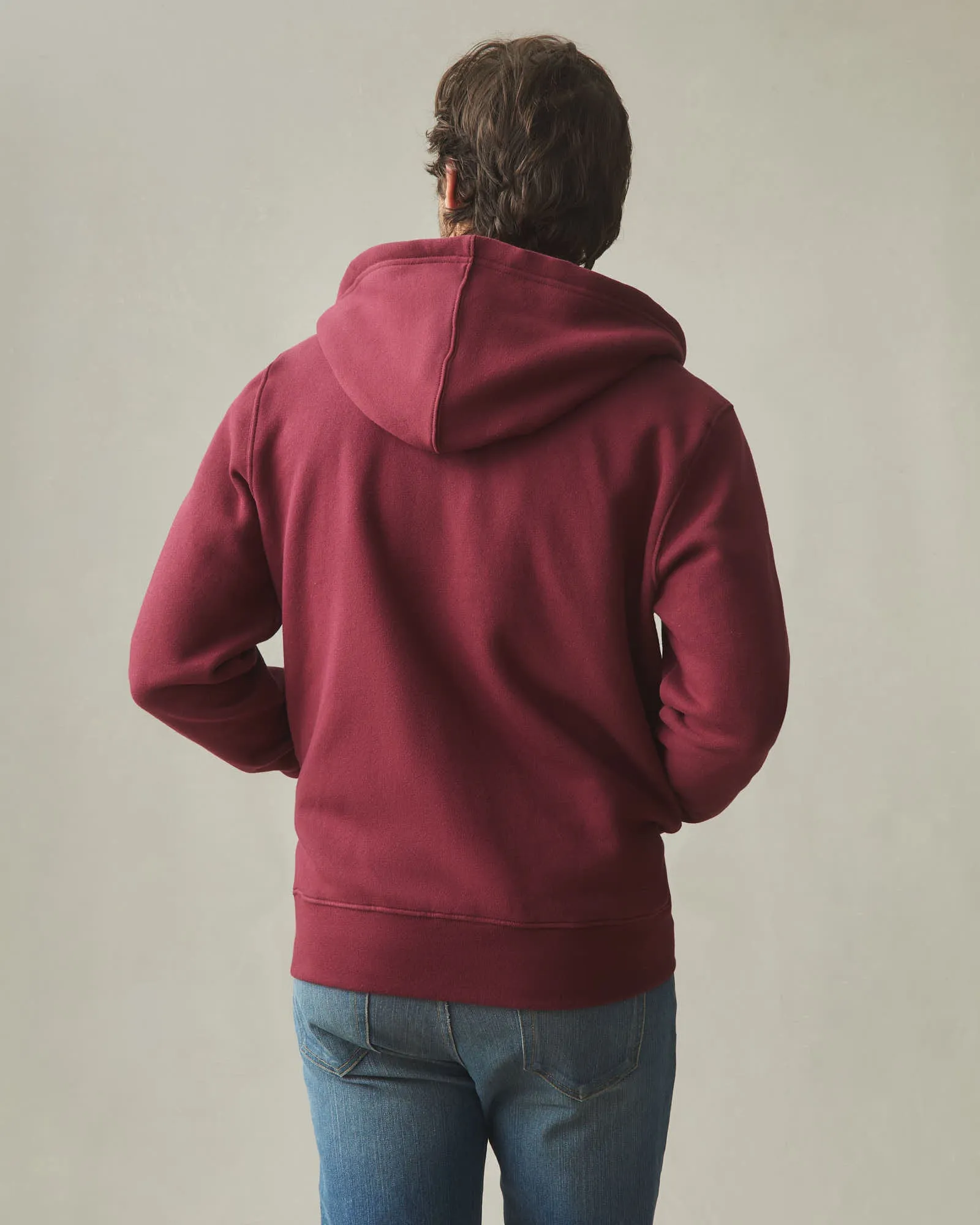 Men's Carolina Full Zip - Zinfandel sold by American Giant product image thumbnail 3