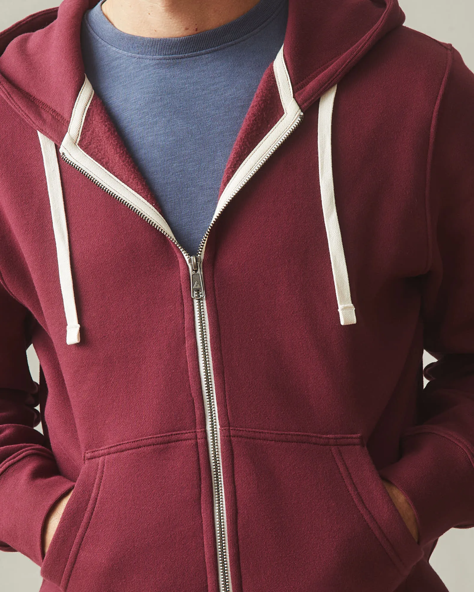 Men's Carolina Full Zip - Zinfandel sold by American Giant product image thumbnail 4