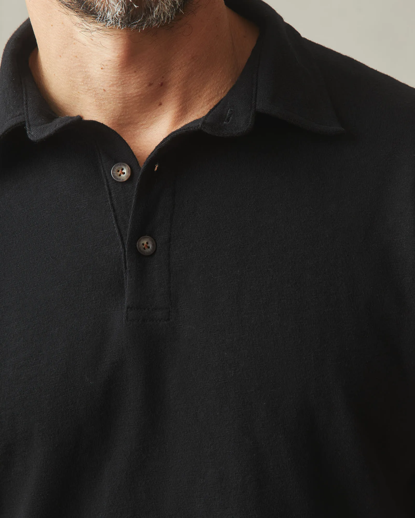 Men's Premium Slub Polo - Black sold by American Giant product image thumbnail 4